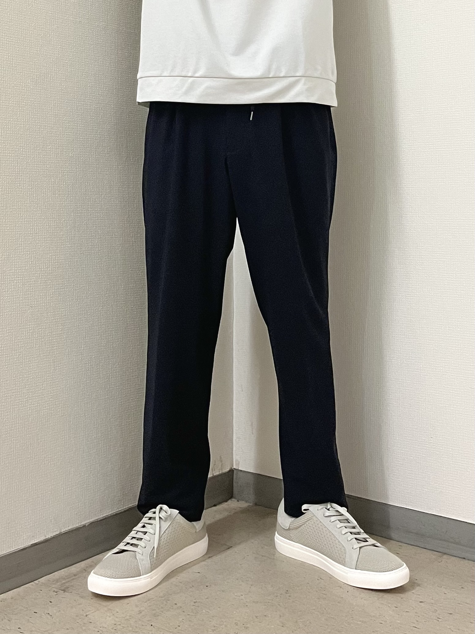 URAさんの「TAKEO KIKUCHI｜リネン ライク 鹿の子 ヘンリー ハーフ ヘンリー ネック」を使ったコーディネート