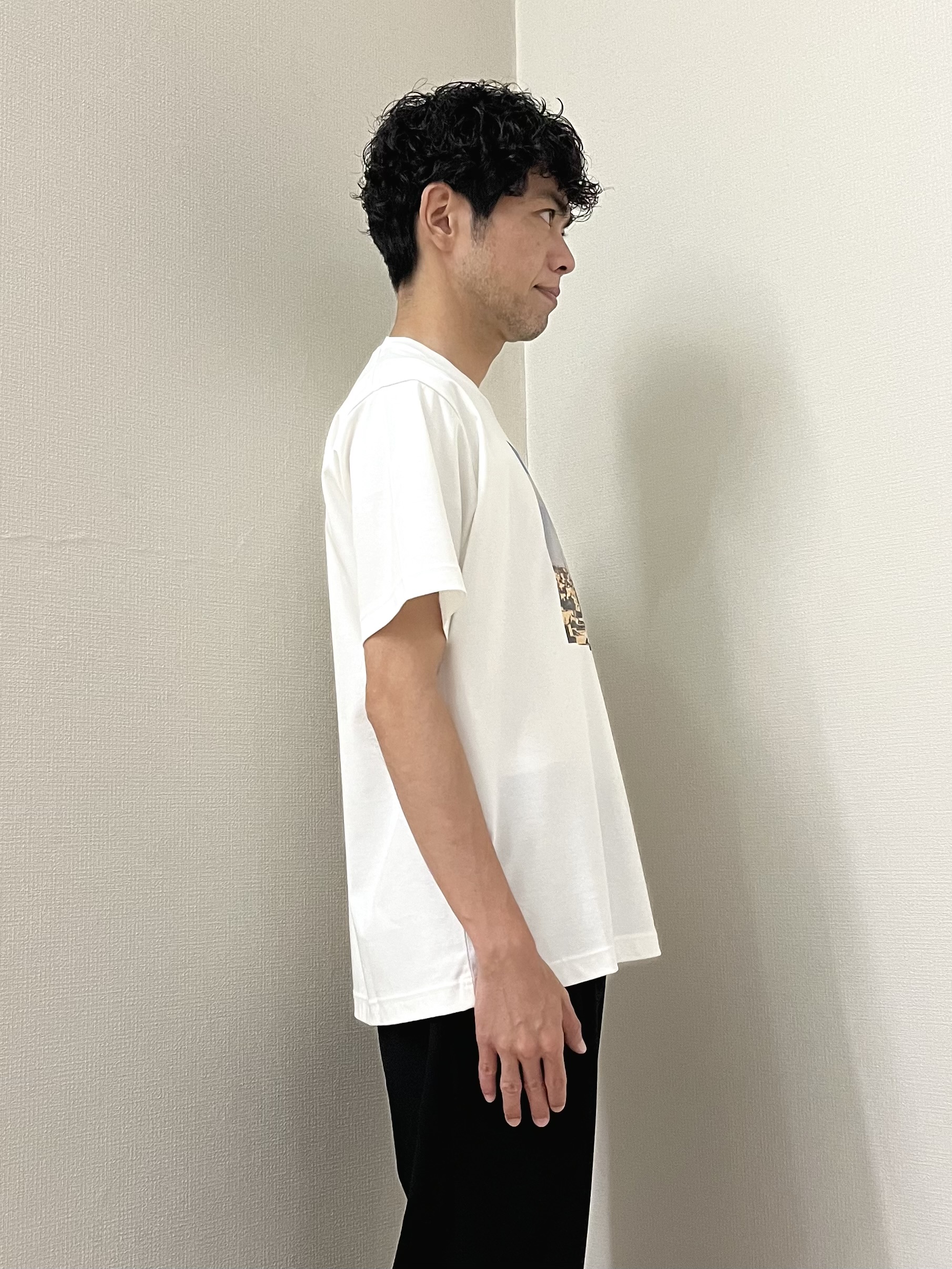 URAさんの「TAKEO KIKUCHI｜マラケシュ フォト Tシャツ」を使ったコーディネート