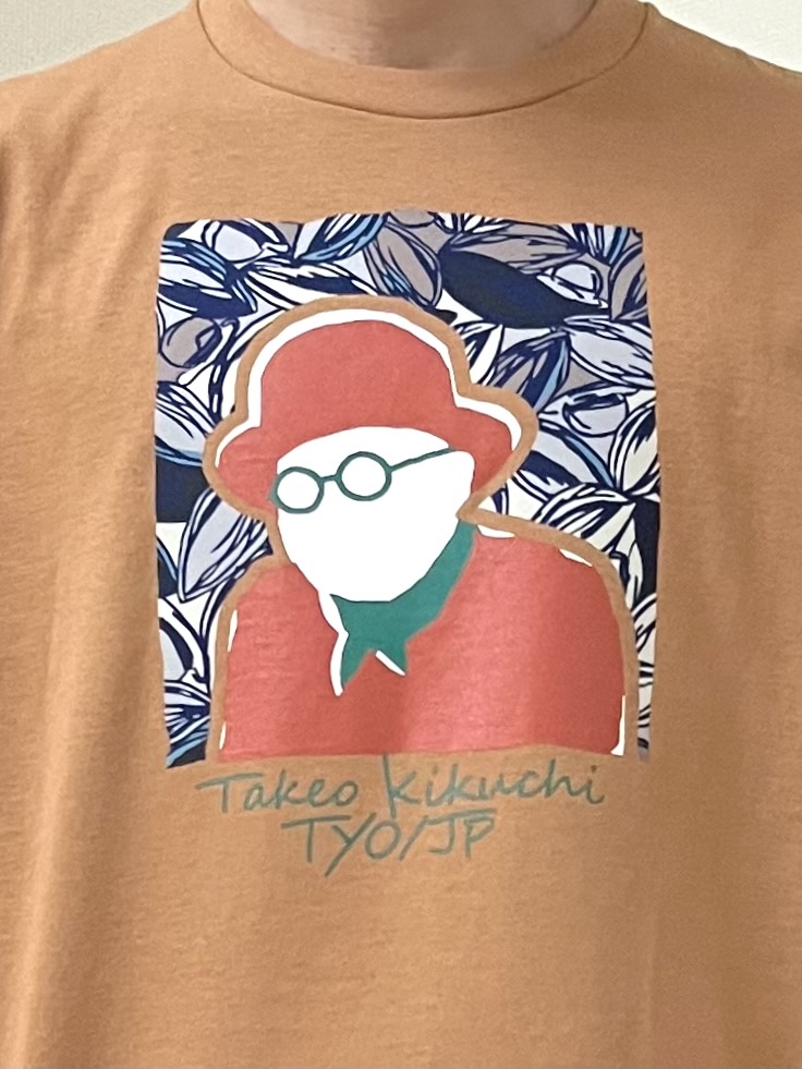 URAさんの「TAKEO KIKUCHI｜ポートレートアートＴシャツ」を使ったコーディネート