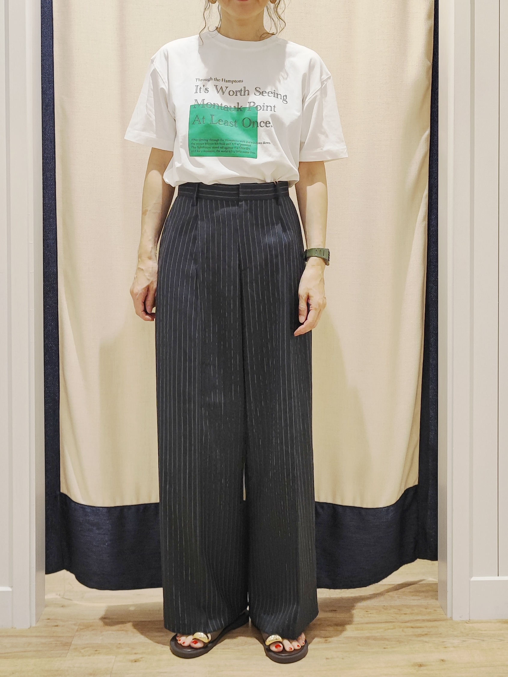 toyaさんの「Dessin｜【UVカット】シアー楊柳ブラウスカーディガン」を使ったコーディネート