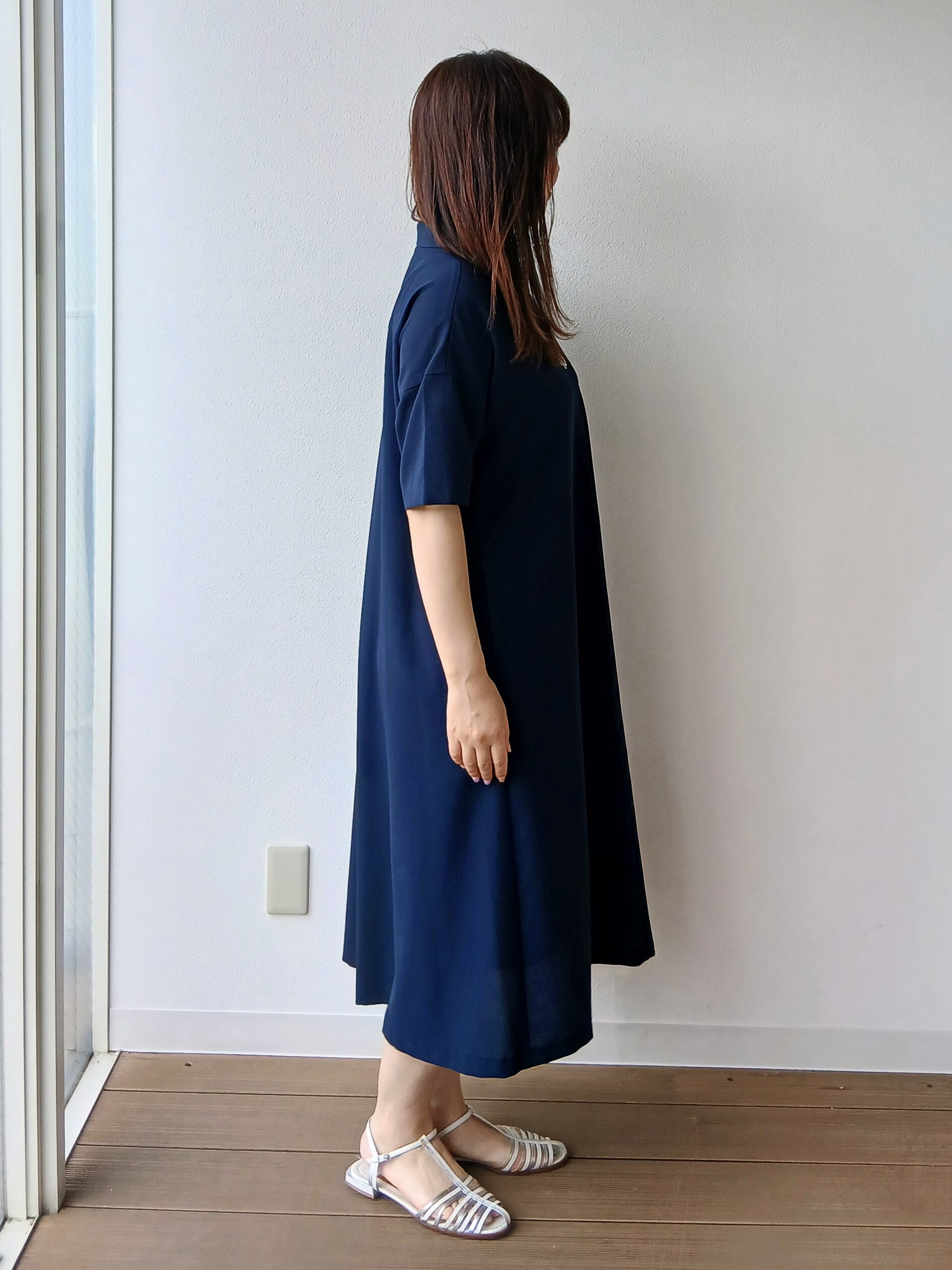 なみきさんの「UNTITLED｜【初秋も活躍/UVカット/接触冷感】エアリークールワンピース」を使ったコーディネート