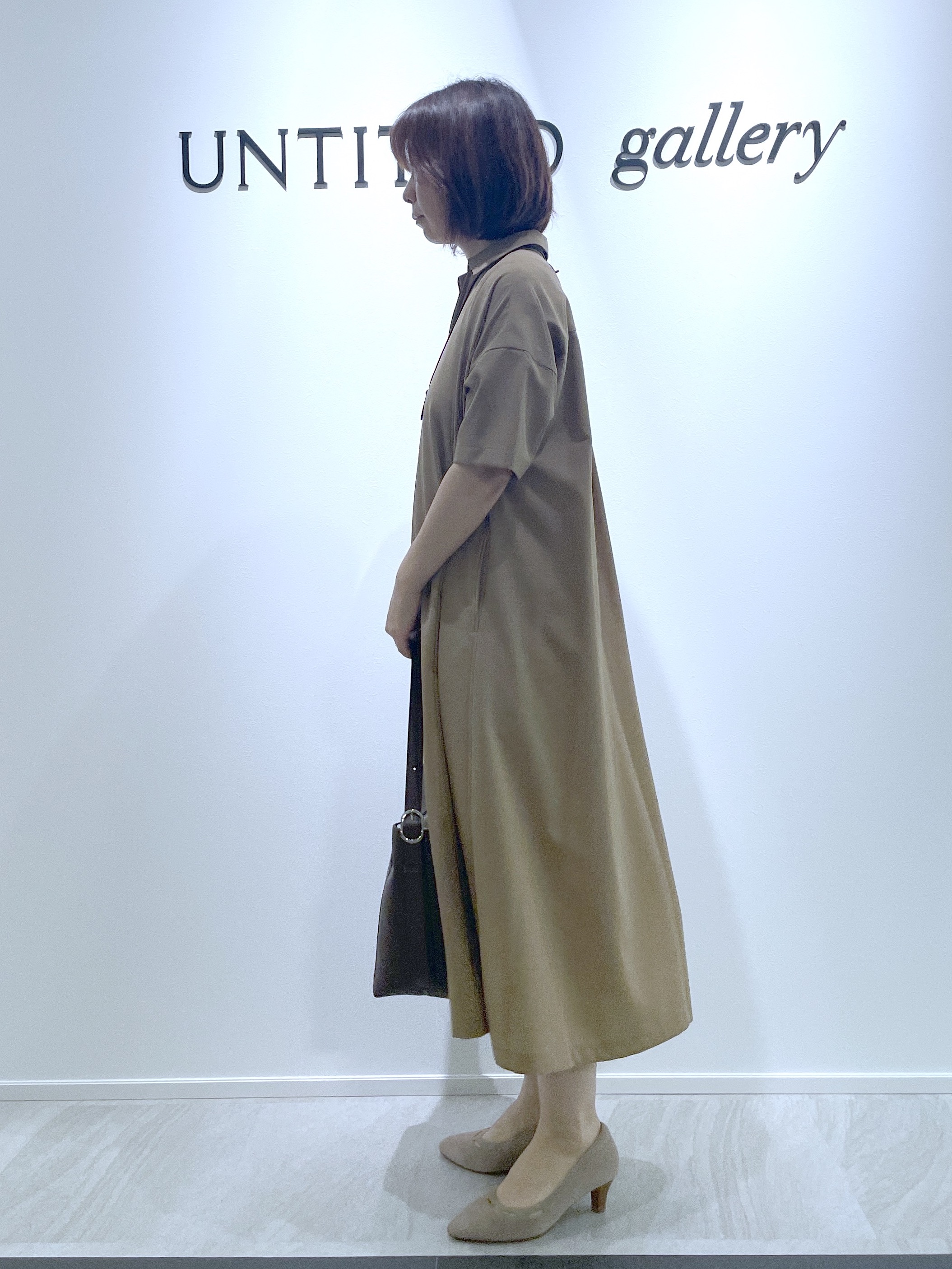 hanaさんの「UNTITLED｜【初秋も活躍/UVカット/接触冷感】エアリークールワンピース」を使ったコーディネート