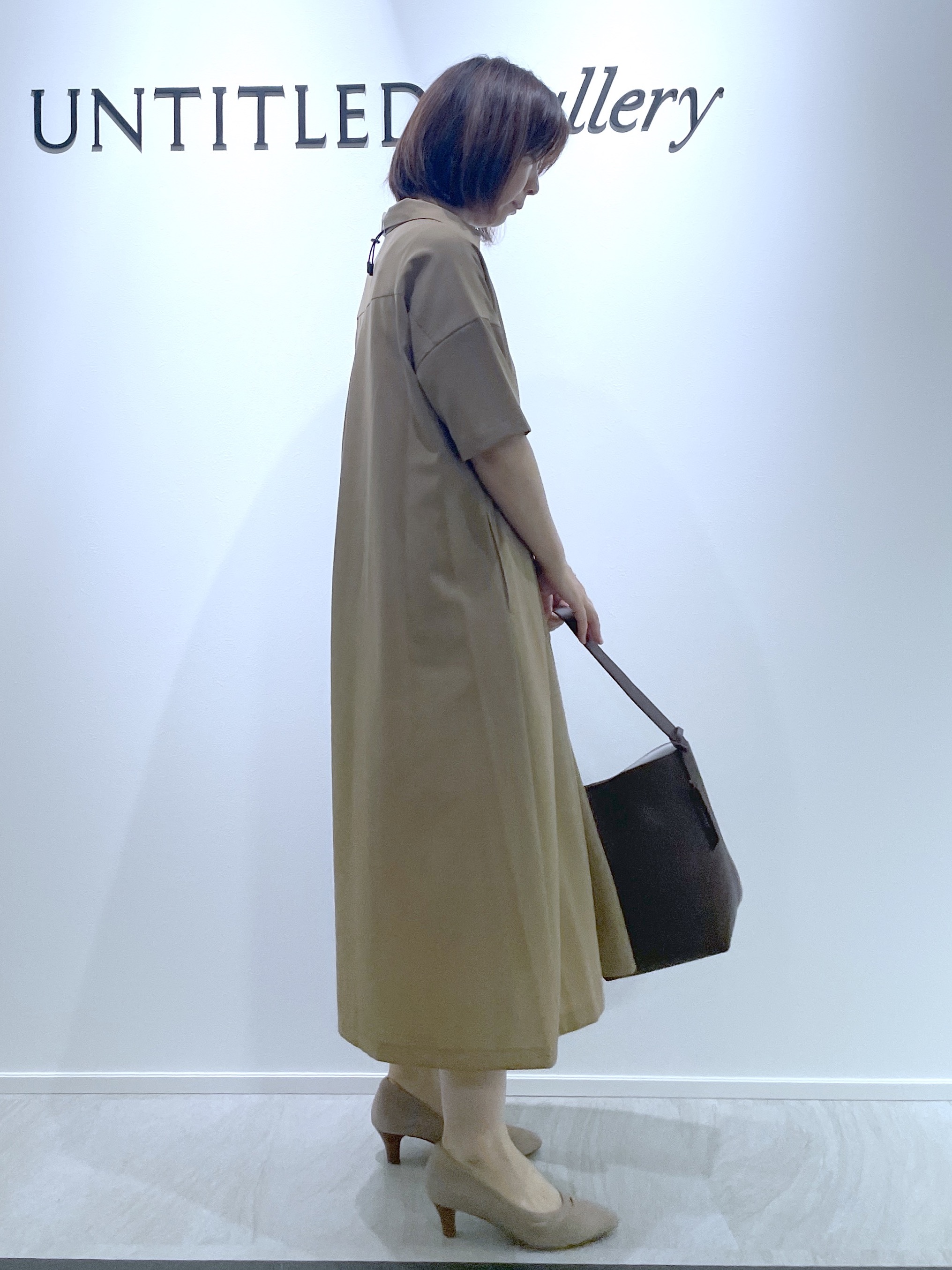 hanaさんの「UNTITLED｜【初秋も活躍/UVカット/接触冷感】エアリークールワンピース」を使ったコーディネート