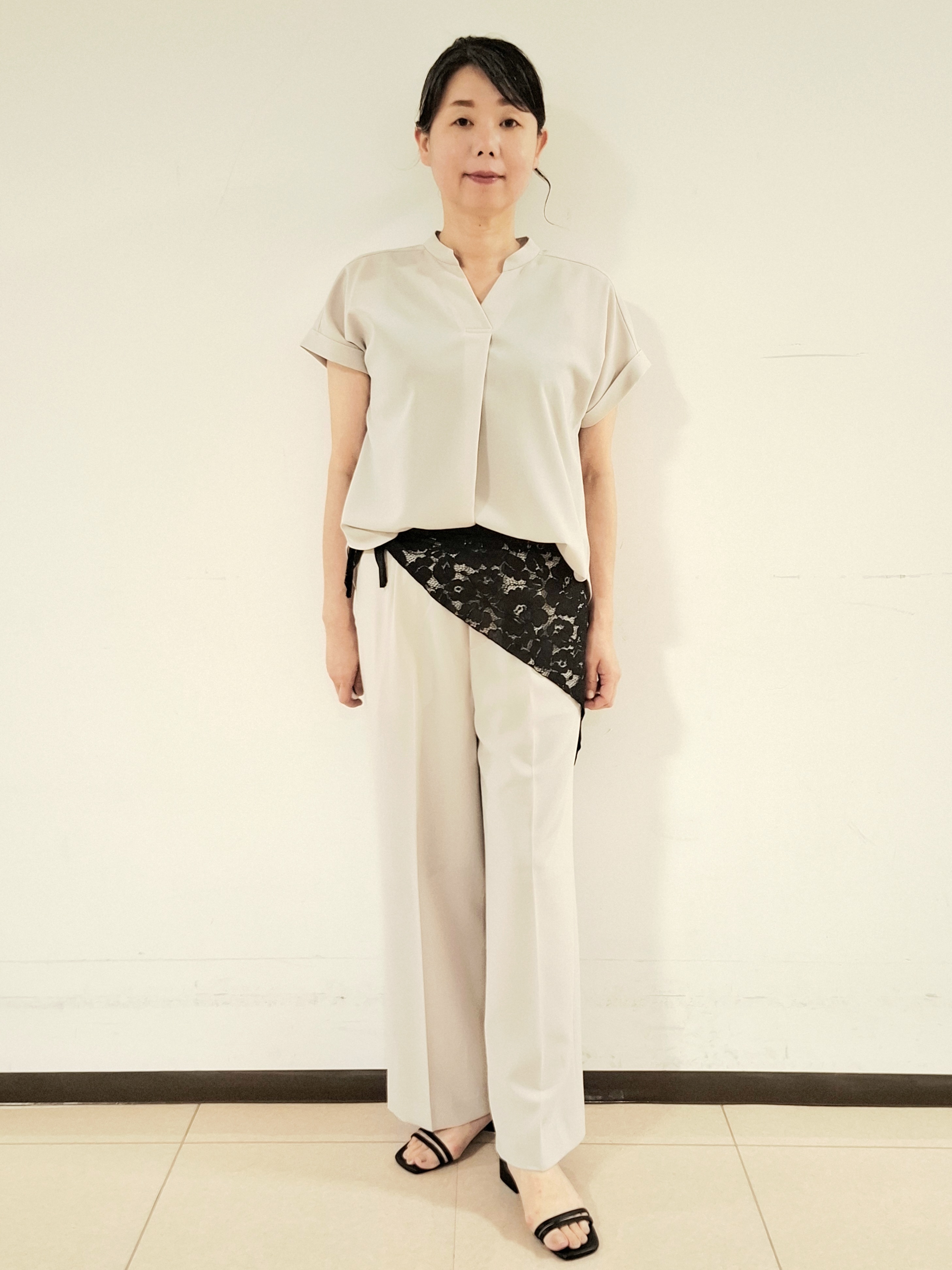 ねぎさんの「UNTITLED｜【セットアップ可/UVカット】エアリークールブラウス」を使ったコーディネート