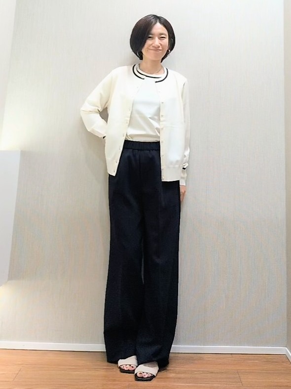 ミズタさんの「UNTITLED｜【アンサンブル可能/秋羽織り】コンパクトニットカーディガン」を使ったコーディネート
