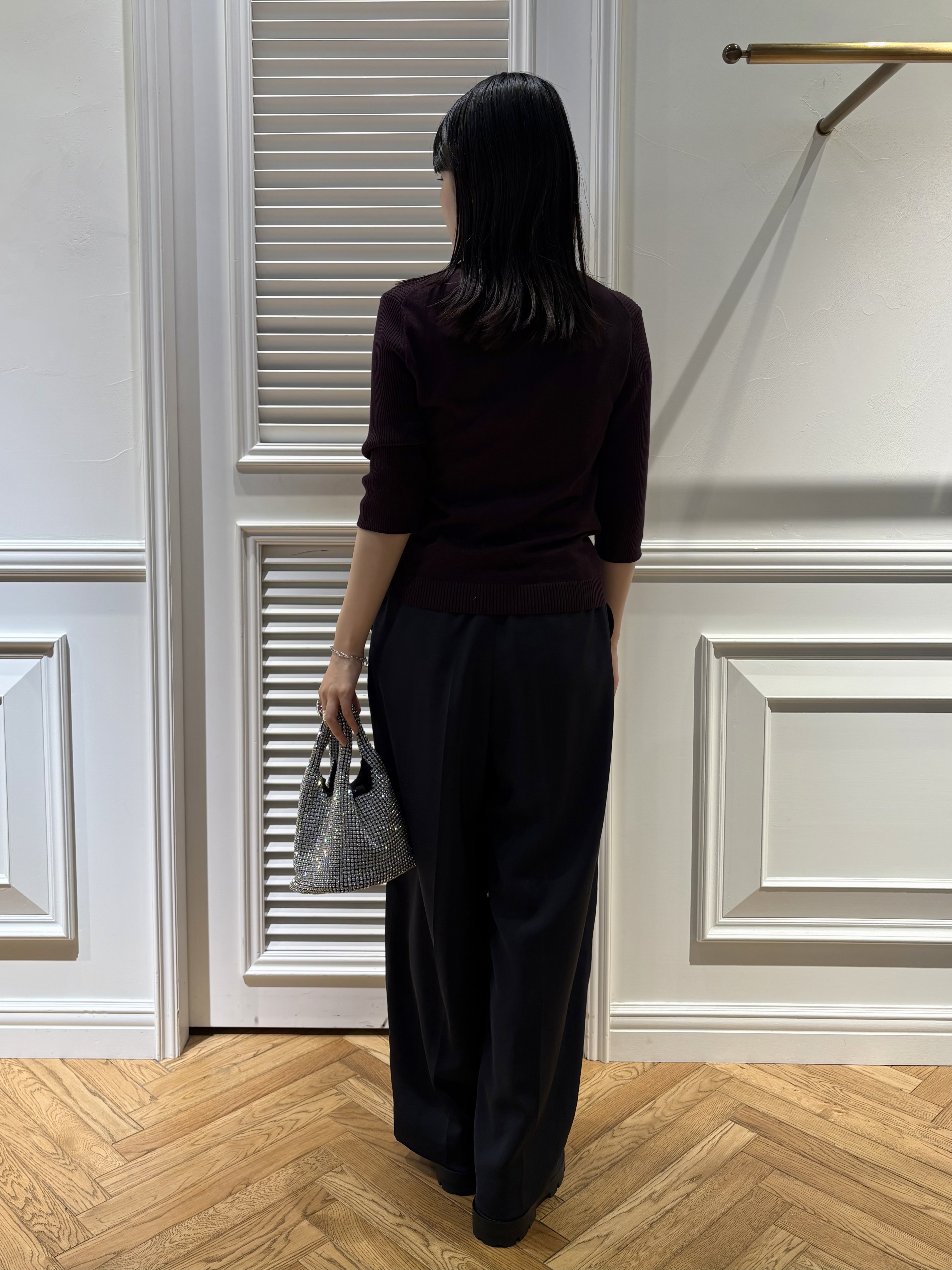 cocoさんの「DRESSTERIOR｜【接触冷感】クールタッチ ハーフスリーブニット」を使ったコーディネート