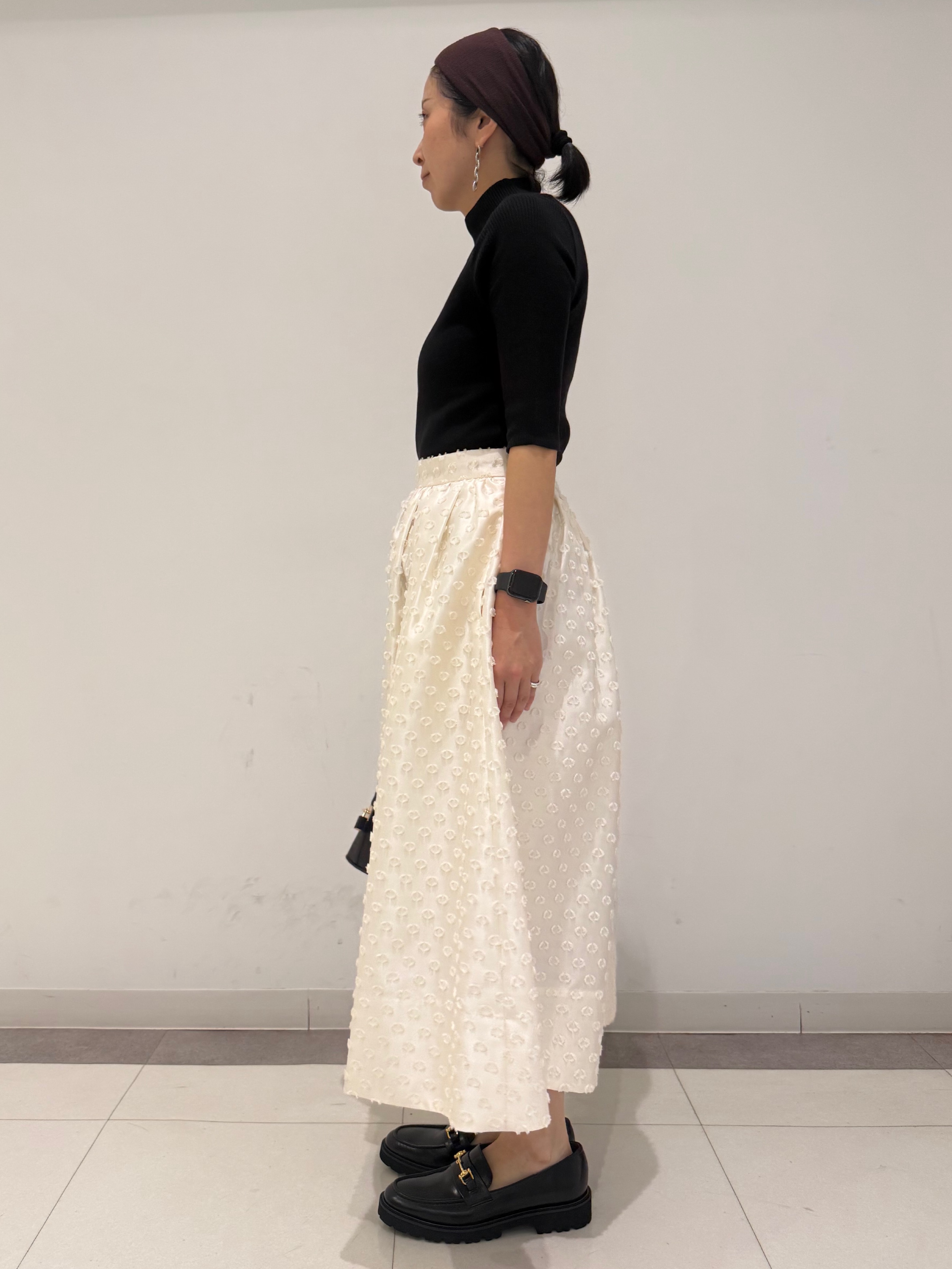 MIYAKAWAさんの「DRESSTERIOR｜【接触冷感】クールタッチ ハーフスリーブニット」を使ったコーディネート