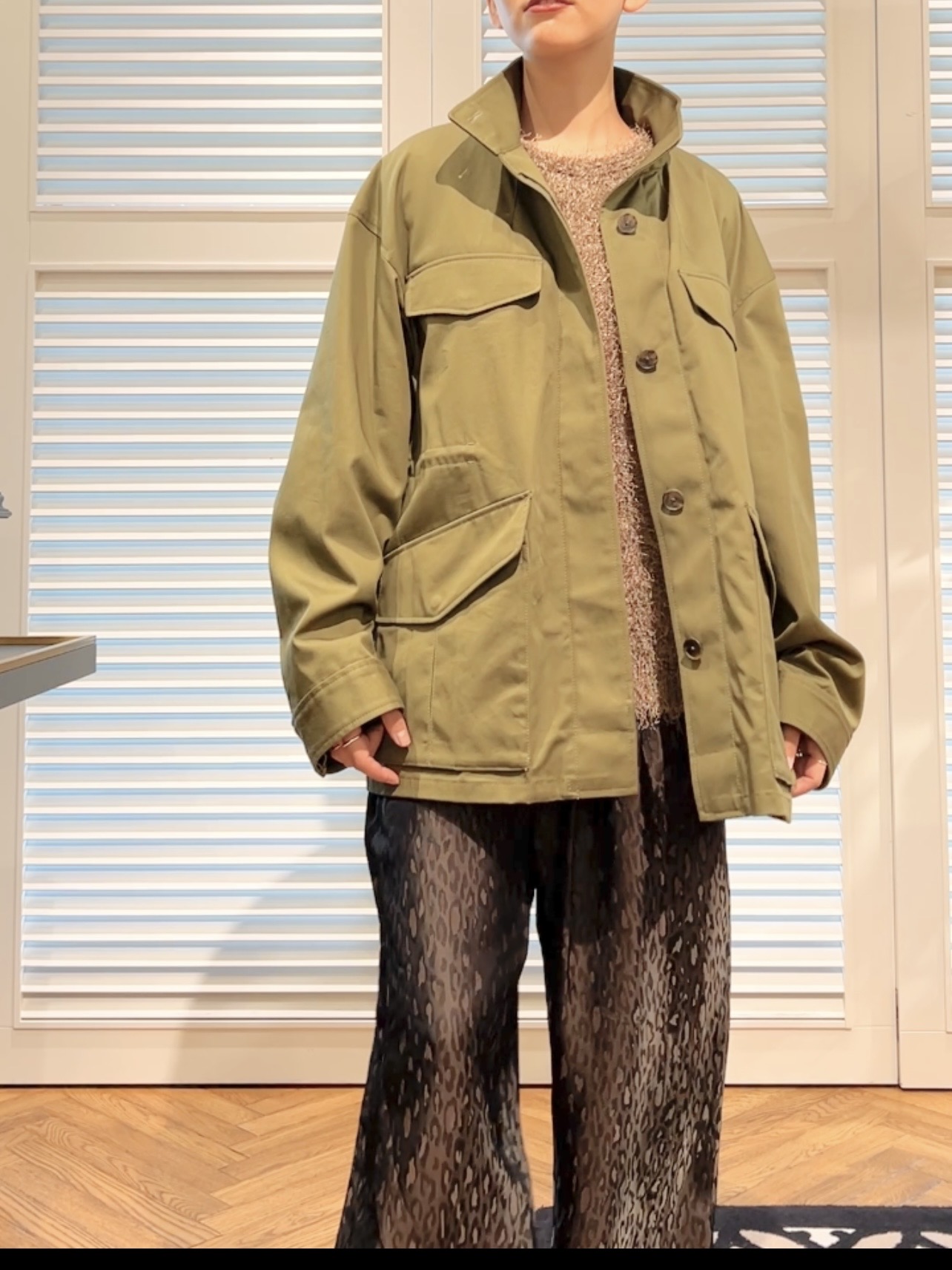 OCHIAIさんの「DRESSTERIOR｜【ウォッシャブル】コンパクトコットンミリタリーブルゾン」を使ったコーディネート
