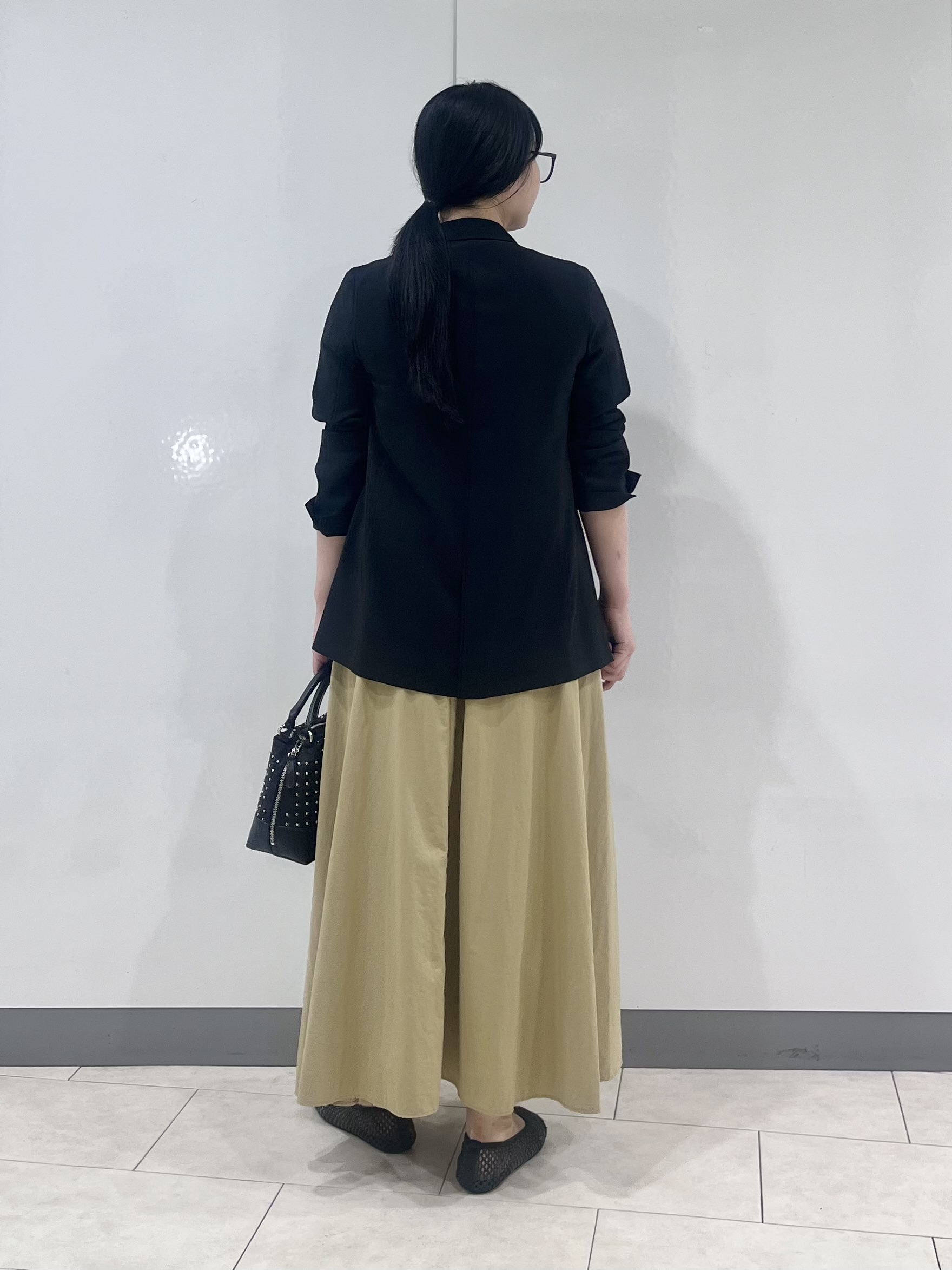 hasuさんの「INDIVI｜【初秋/UVケア/着る日傘】ダブルジャケット」を使ったコーディネート