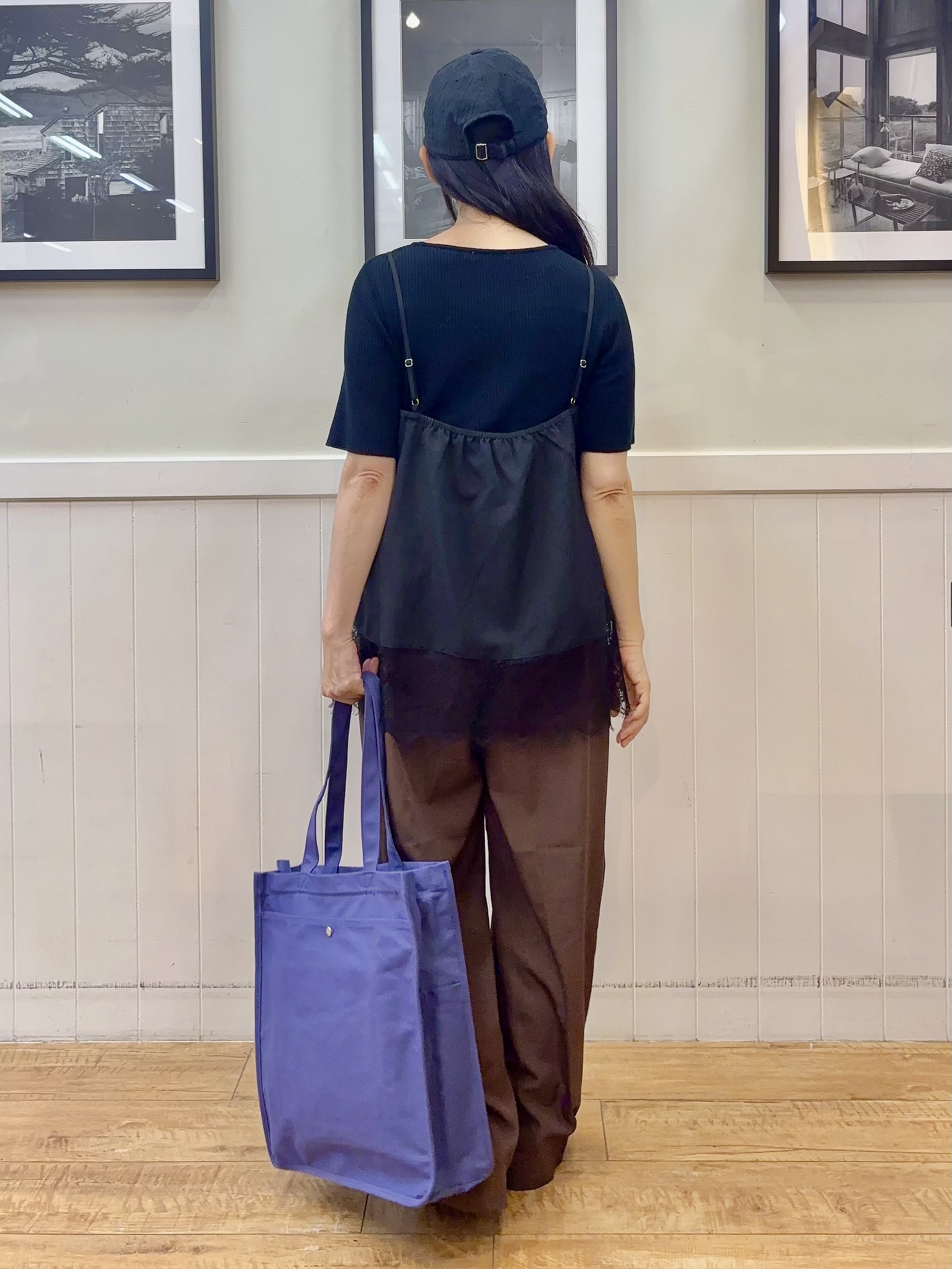 ゆうさんの「SHOO･LA･RUE｜【洗濯機可/S-LL】体型カバーしながらこなれ見え レース付きキャミソール」を使ったコーディネート