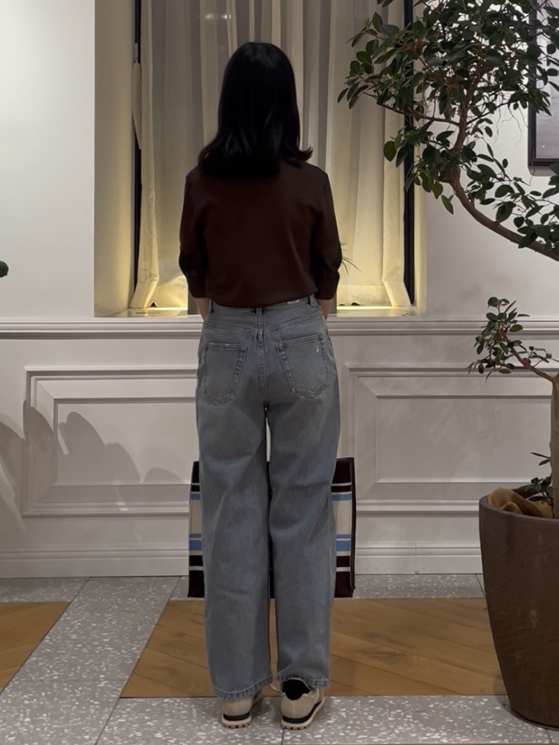Lilyさんの「DRESSTERIOR｜【日本製/シアー素材】ウォッシャブルニット ハーフスリーブプルオーバー」を使ったコーディネート