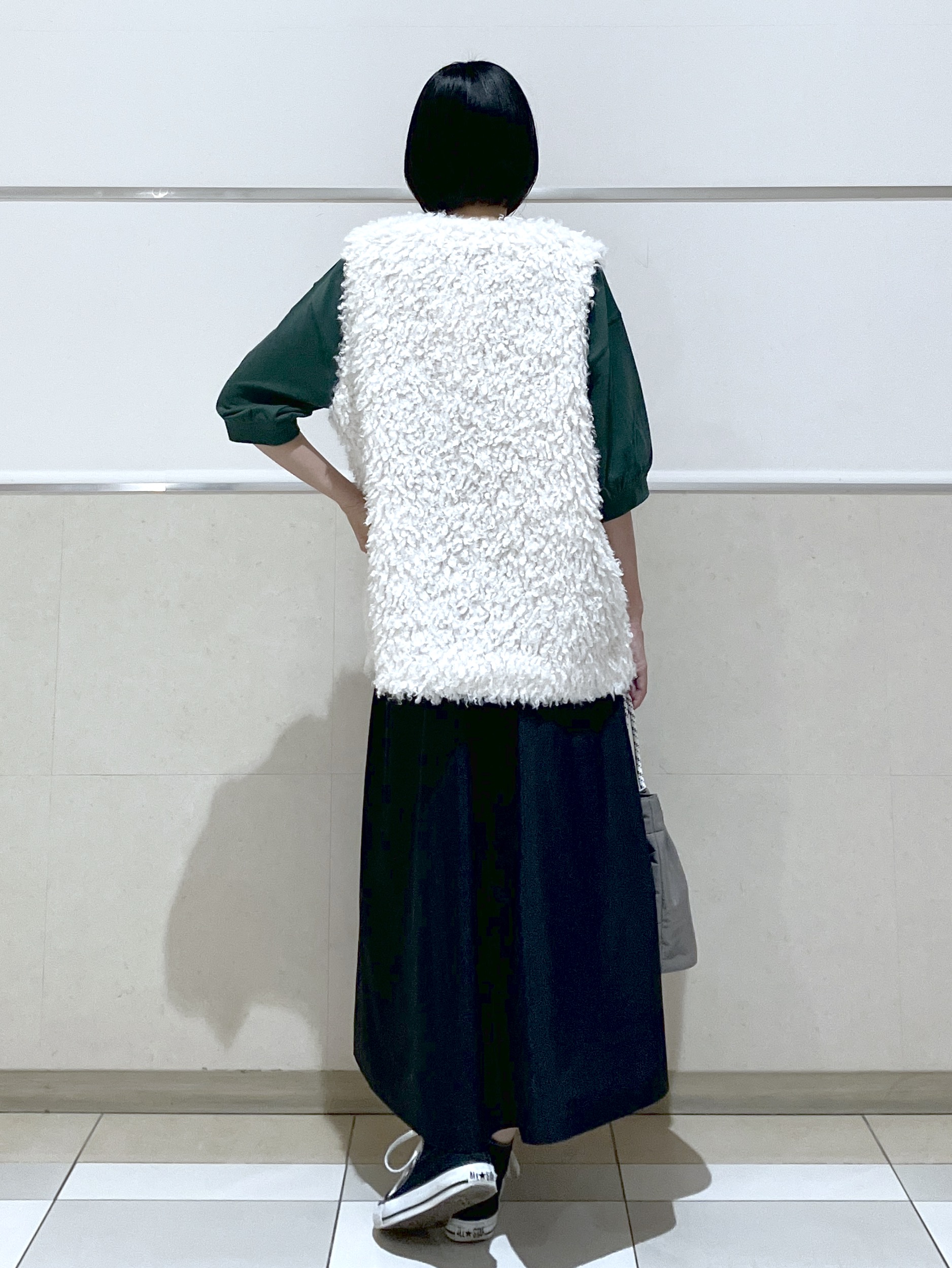 eriko さんの「Dessin｜【高レビュー/洗える/XS-L】バックヘンリーミニ裏毛 5分袖」を使ったコーディネート
