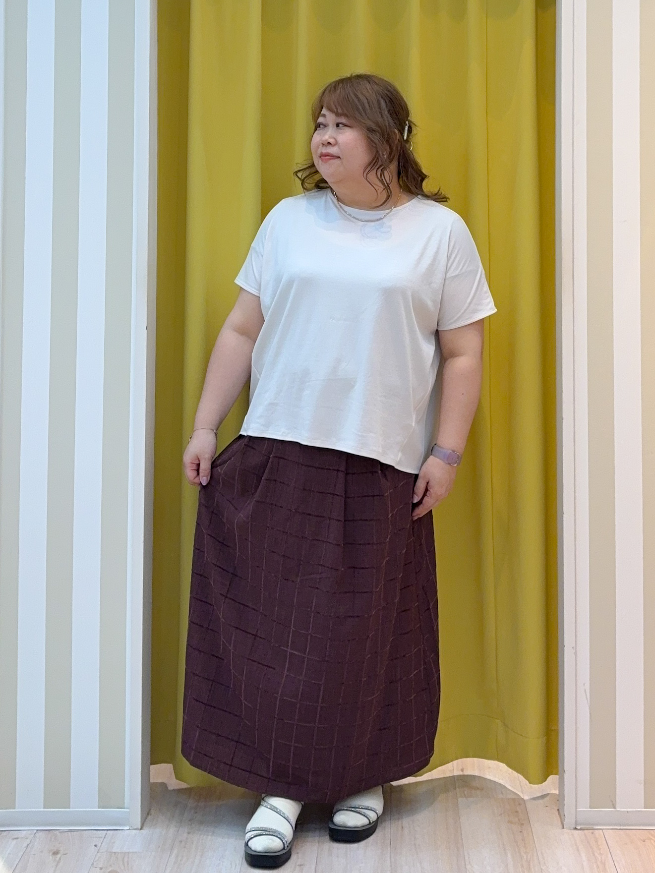 kotoさんさんの「SHOO･LA･RUE｜【高レビュー/洗濯機可/セットアップ可】軽凛(かろりん) 半袖ジャケット」を使ったコーディネート