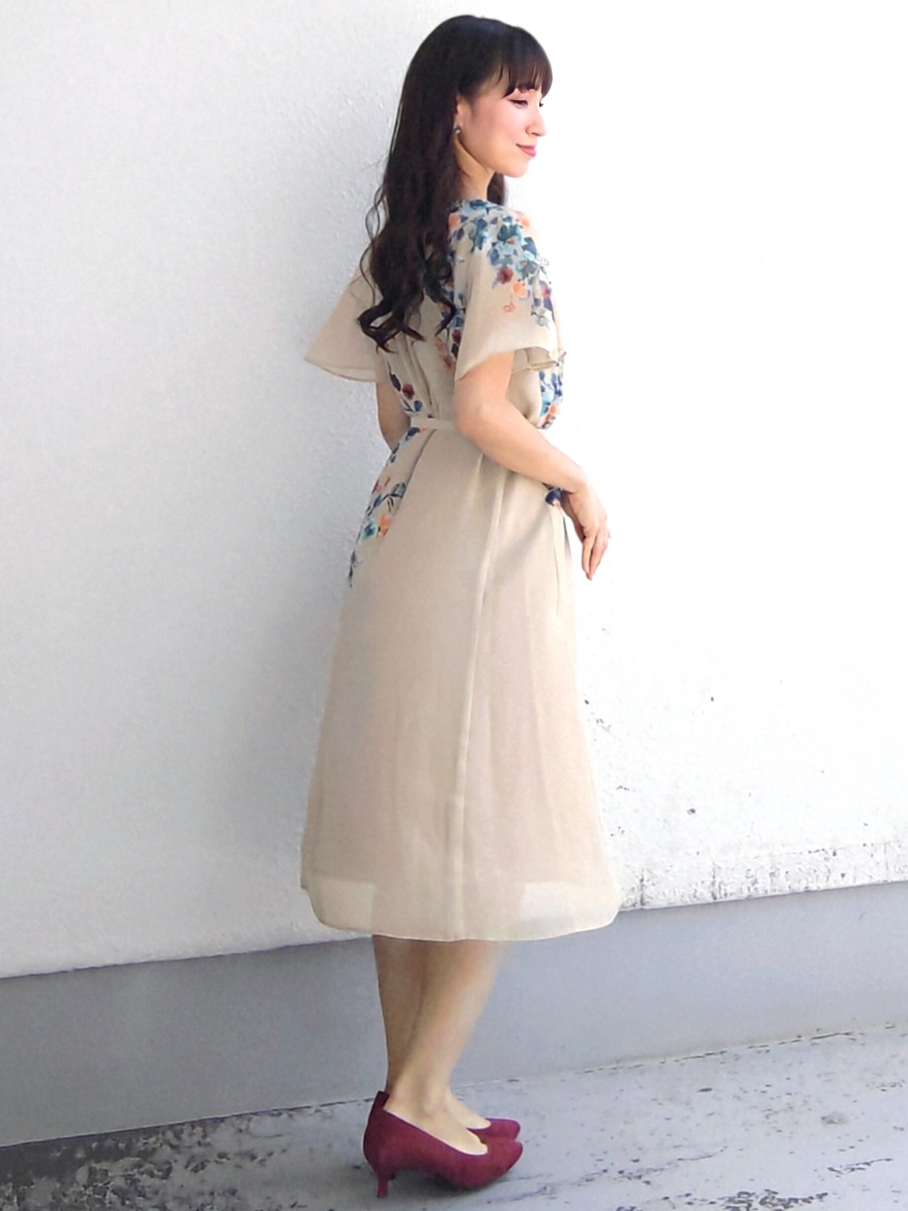 keinaさんの「SunaUna｜【手洗い可／日本製】多色花柄プリントワンピース」を使ったコーディネート