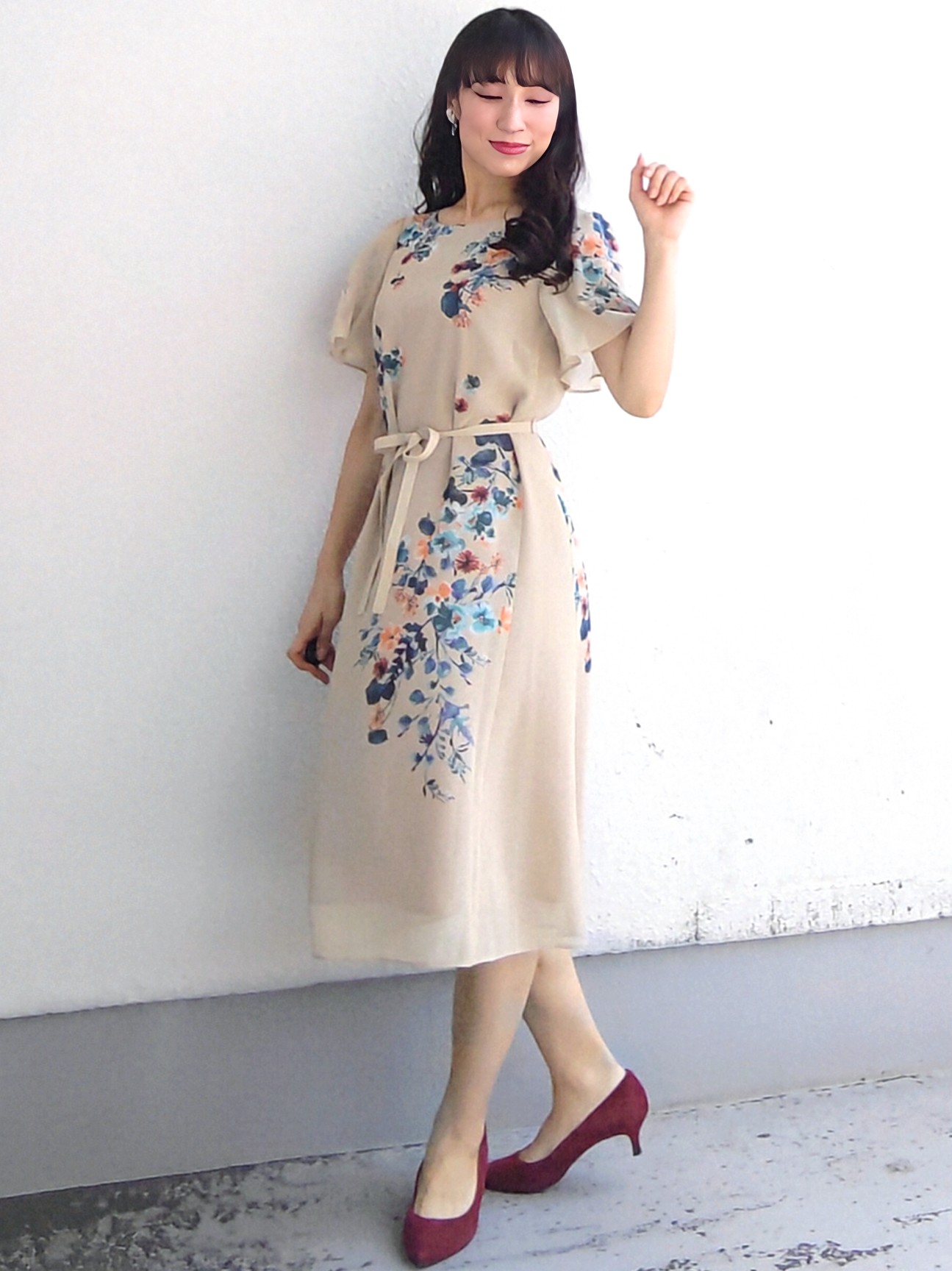 keinaさんの「SunaUna｜【手洗い可／日本製】多色花柄プリントワンピース」を使ったコーディネート