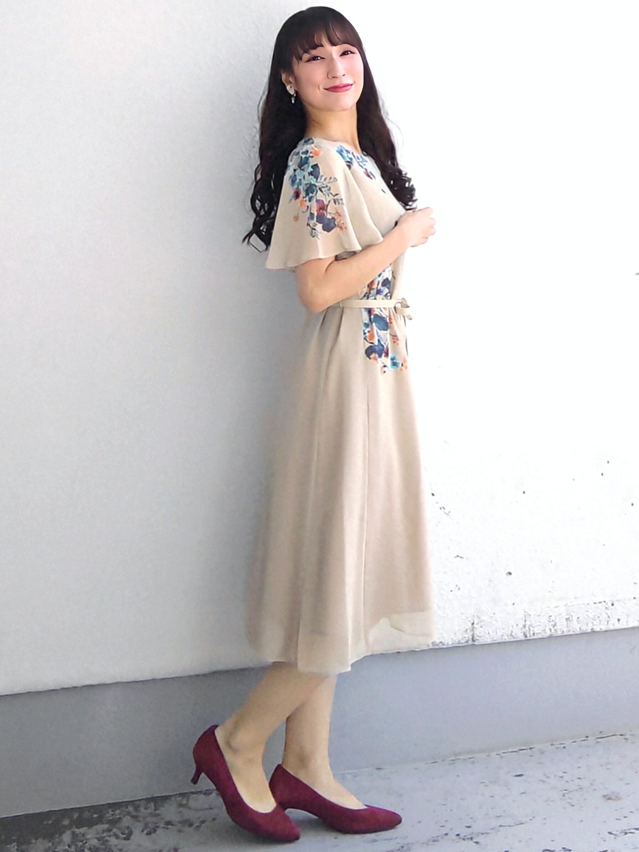 keinaさんの「SunaUna｜【手洗い可／日本製】多色花柄プリントワンピース」を使ったコーディネート