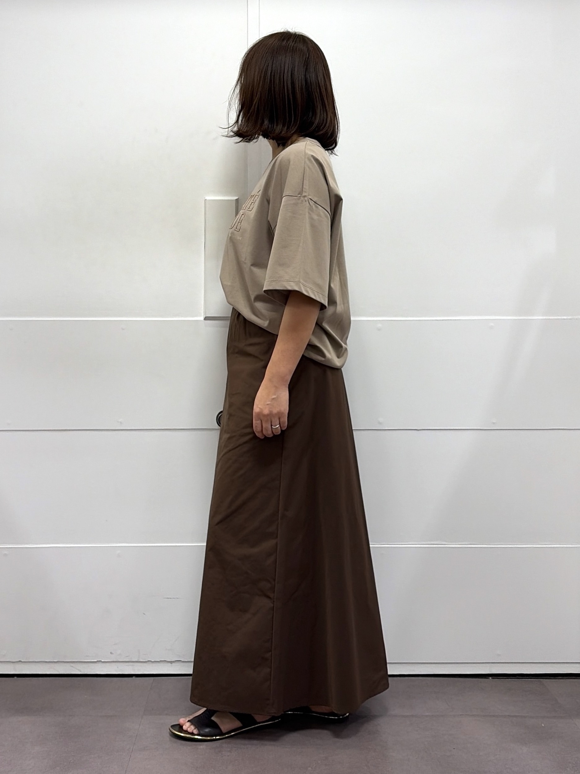 TOKOさんの「UNTITLED｜【丈感すっきり】ベロアプリントロゴT」を使ったコーディネート