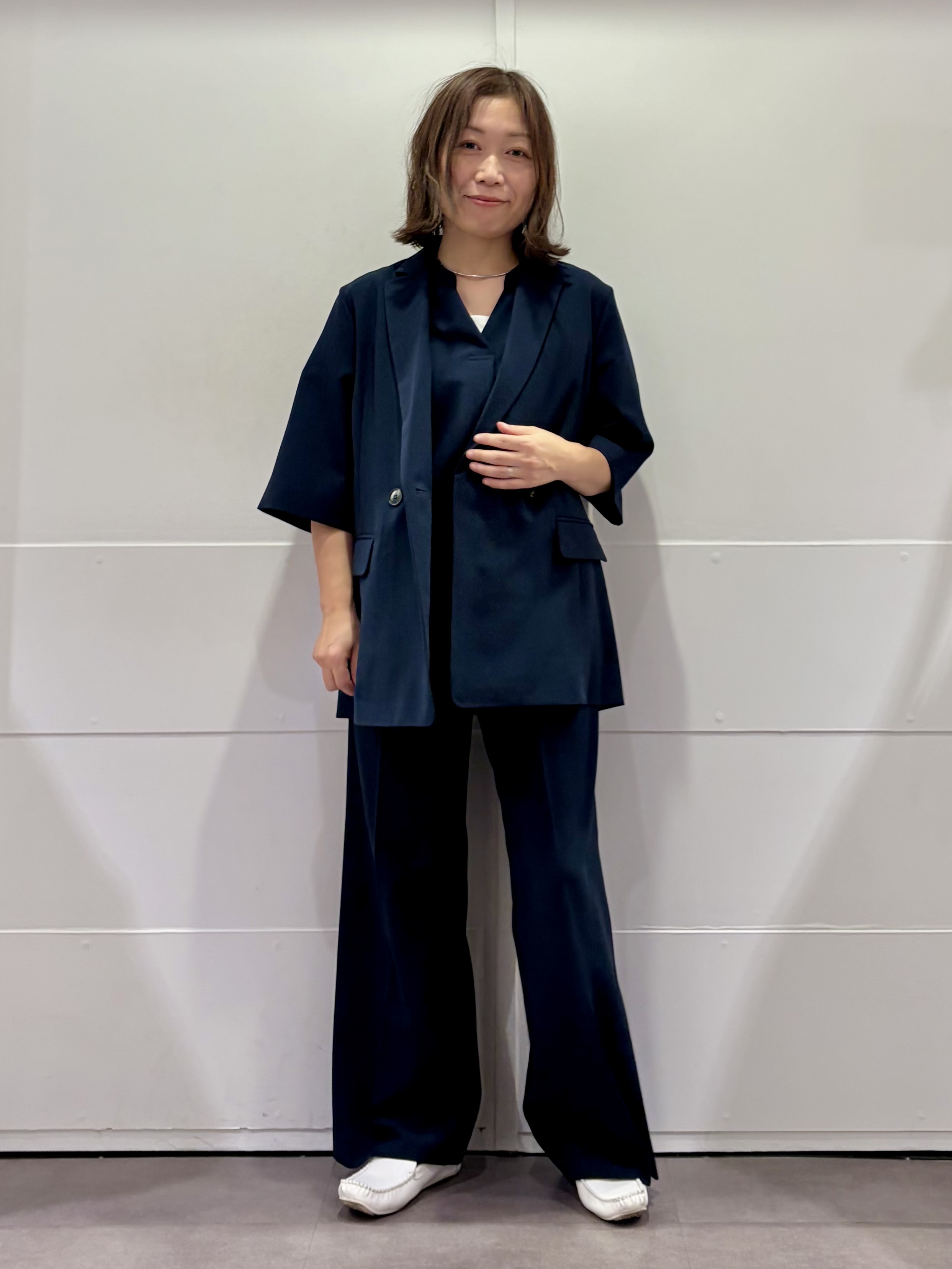 TOKOさんの「UNTITLED｜【セットアップ可/UVカット】エアリークールブラウス」を使ったコーディネート