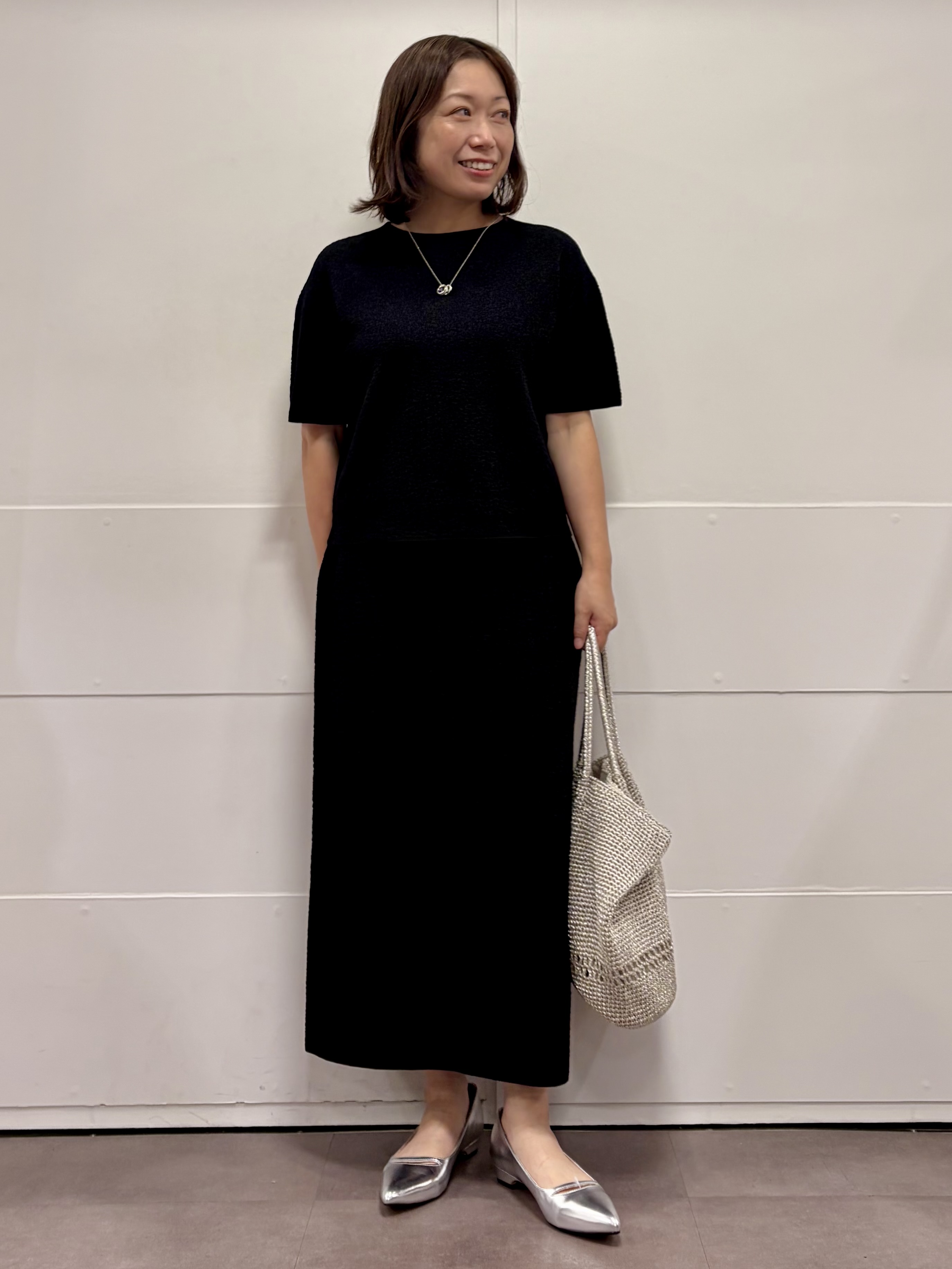 TOKOさんの「UNTITLED｜【セットアップ可/ストレッチ性】ドライタッチニットプルオーバー」を使ったコーディネート