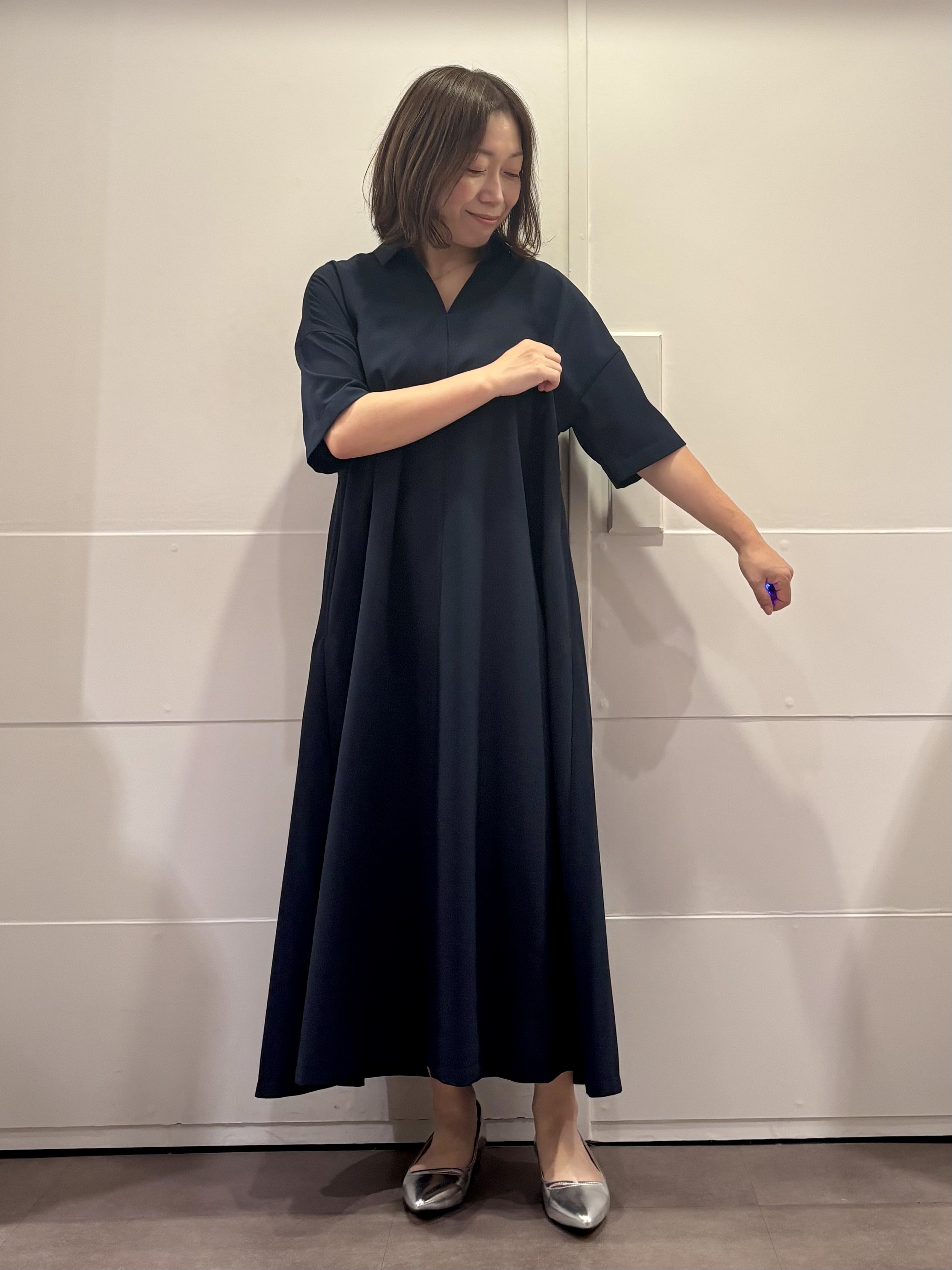TOKOさんの「UNTITLED｜【初秋も活躍/UVカット/接触冷感】エアリークールワンピース」を使ったコーディネート