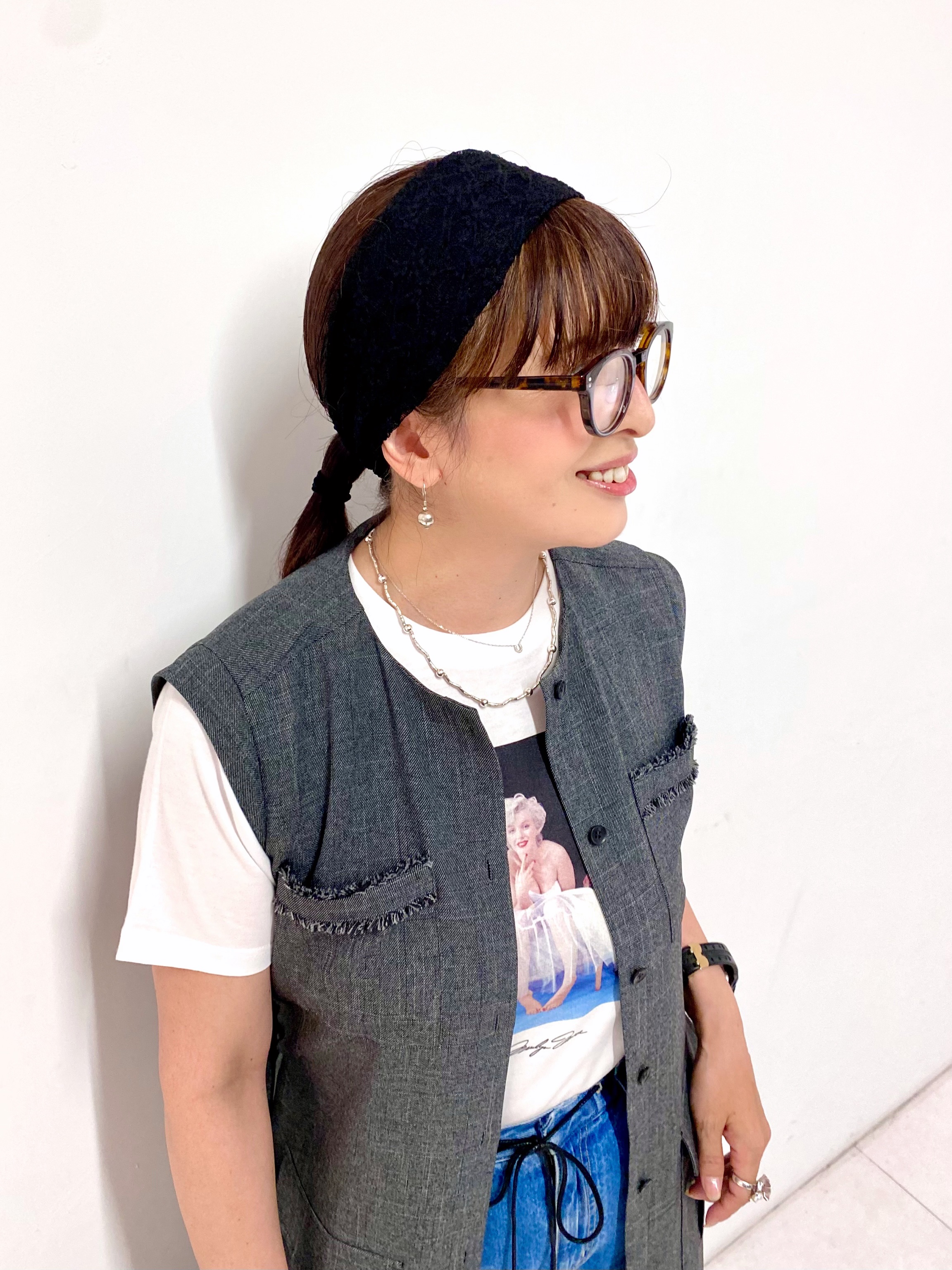 Sawaguchiさんの「DRESSTERIOR｜【ウォッシャブル】ツイードライクワンピース」を使ったコーディネート