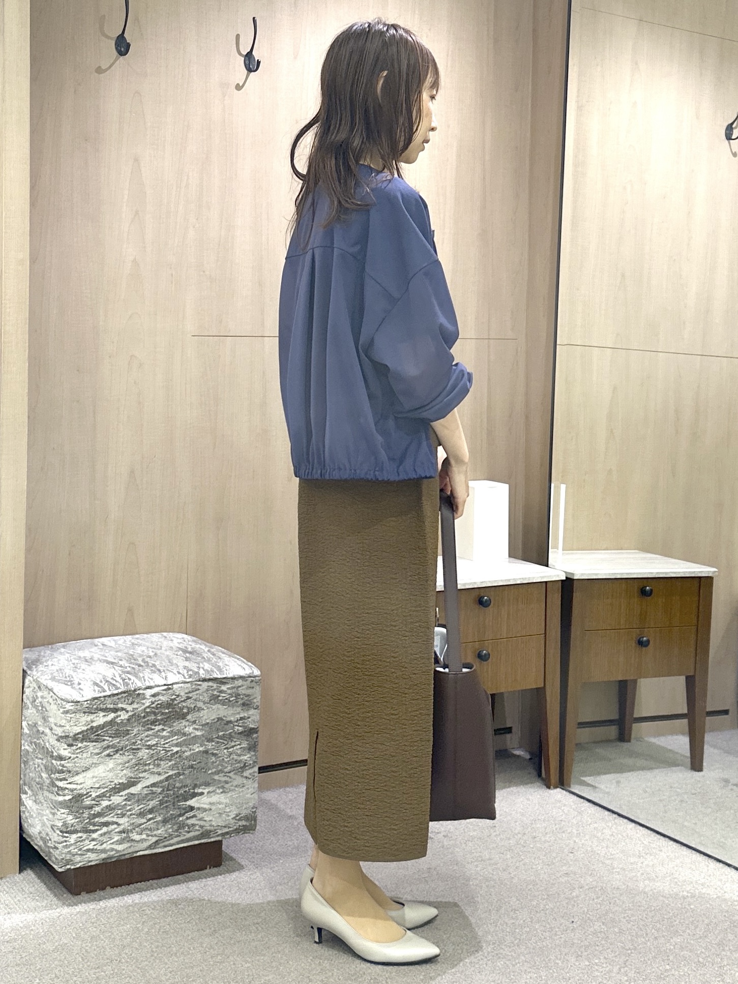 Miwaさんの「UNTITLED｜【秋羽織り/ジップ】トリコットシアーブラウス」を使ったコーディネート