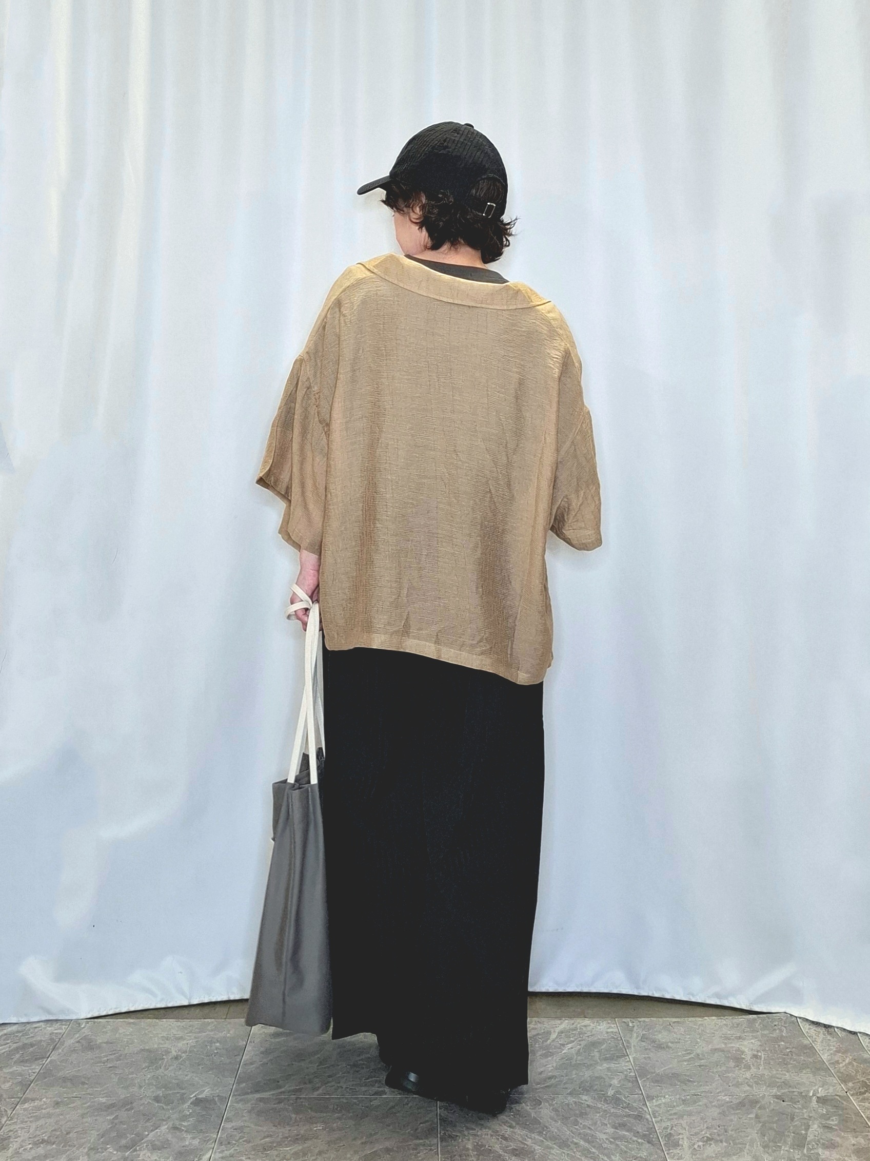 ぬーさんの「SHOO･LA･RUE｜【S-LL/5分袖/洗濯機可】程よい透け感 ポケット付きシャツ」を使ったコーディネート