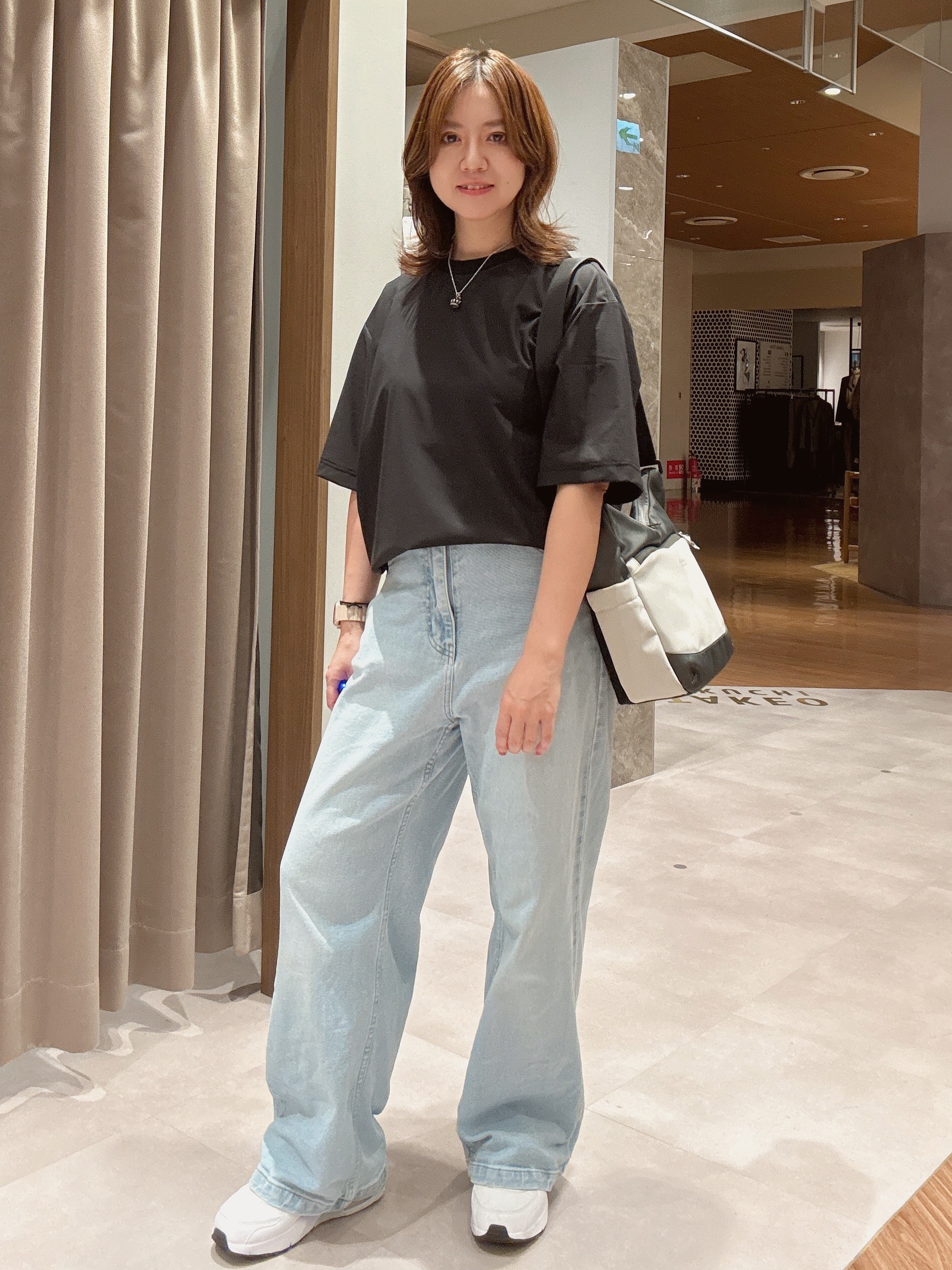 hanechanさんの「TAKEO KIKUCHI｜【通気性】AIR TOOL LIGHT Ｔシャツ」を使ったコーディネート