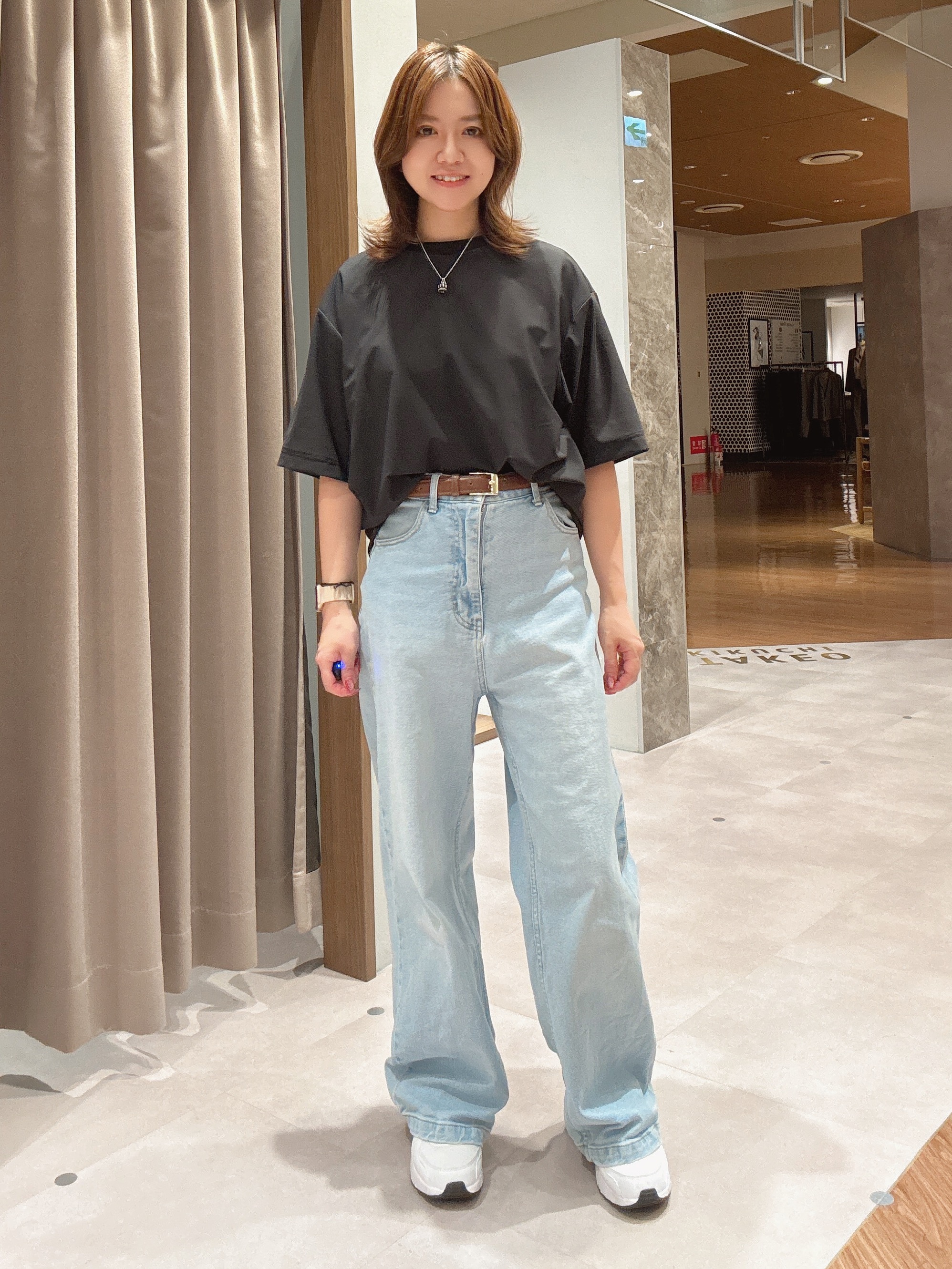 hanechanさんの「TAKEO KIKUCHI｜【通気性】AIR TOOL LIGHT Ｔシャツ」を使ったコーディネート