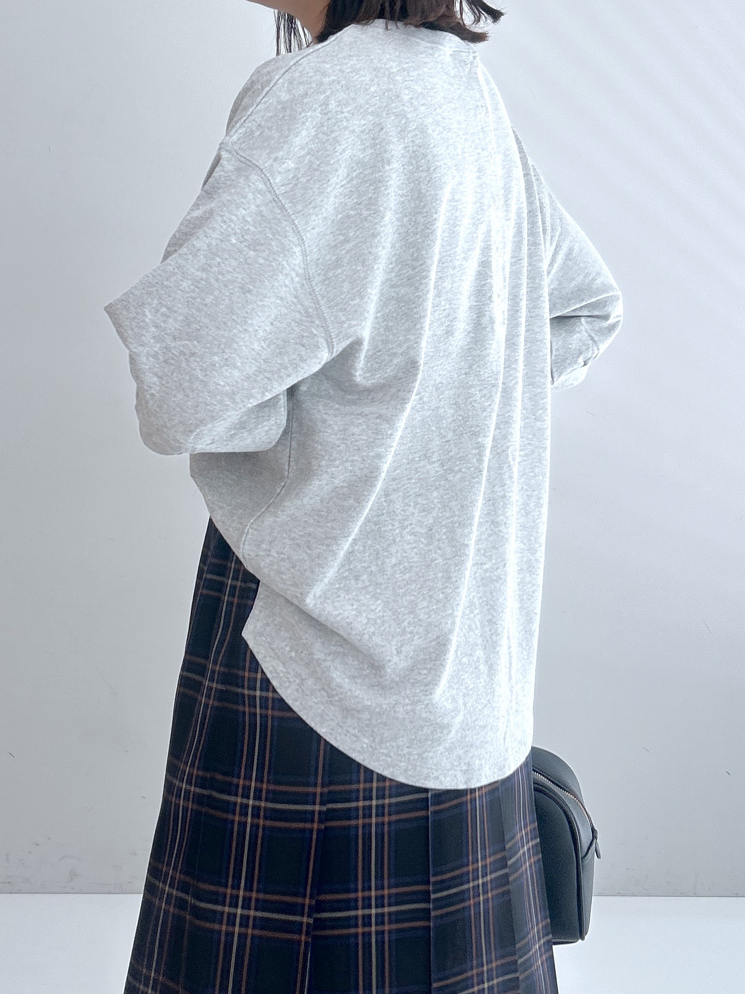 Hirokaさんの「Dessin｜【高レビュー/洗える/XS-L】バックヘンリーミニ裏毛 5分袖」を使ったコーディネート