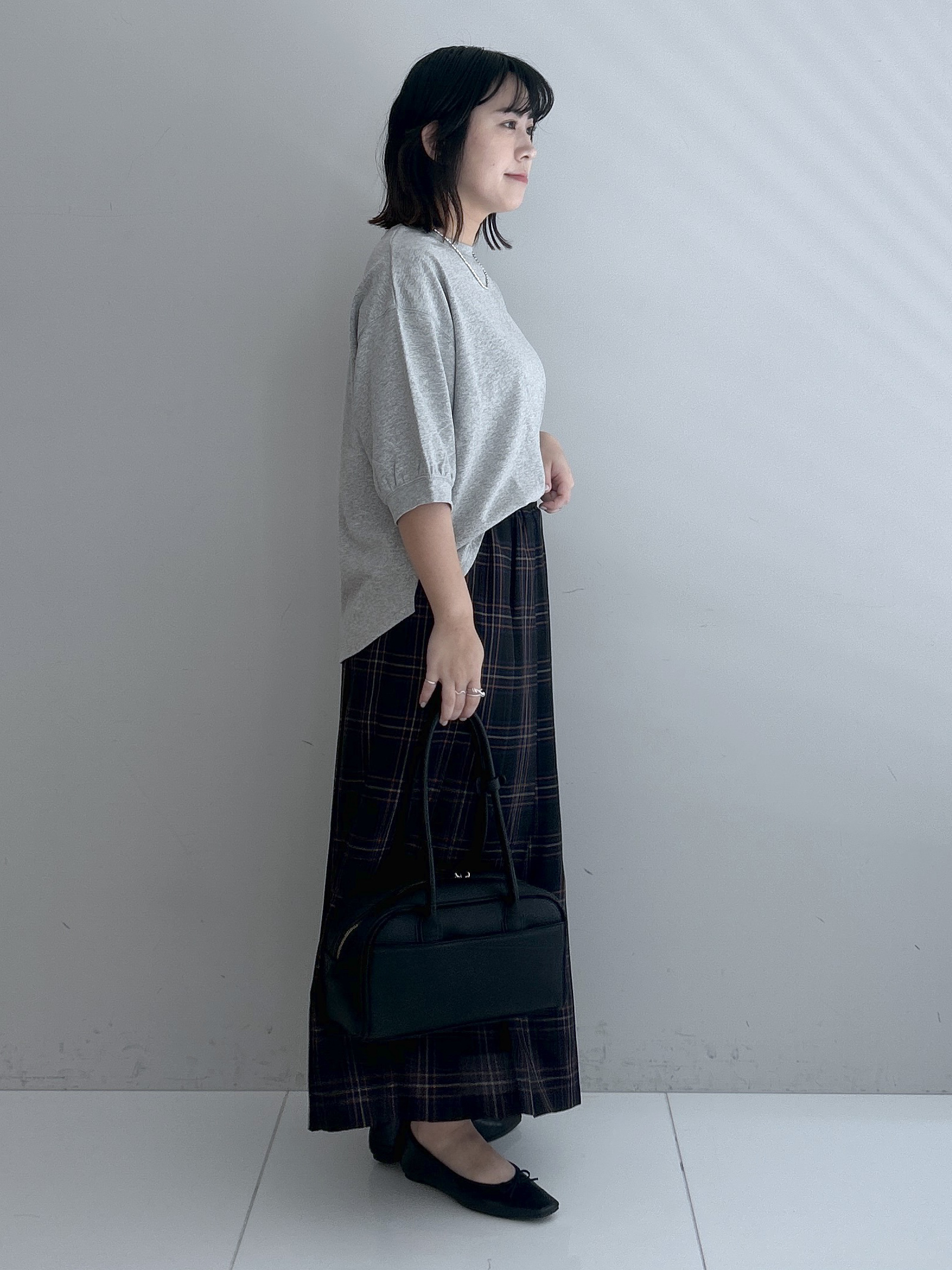 Hirokaさんの「Dessin｜【高レビュー/洗える/XS-L】バックヘンリーミニ裏毛 5分袖」を使ったコーディネート