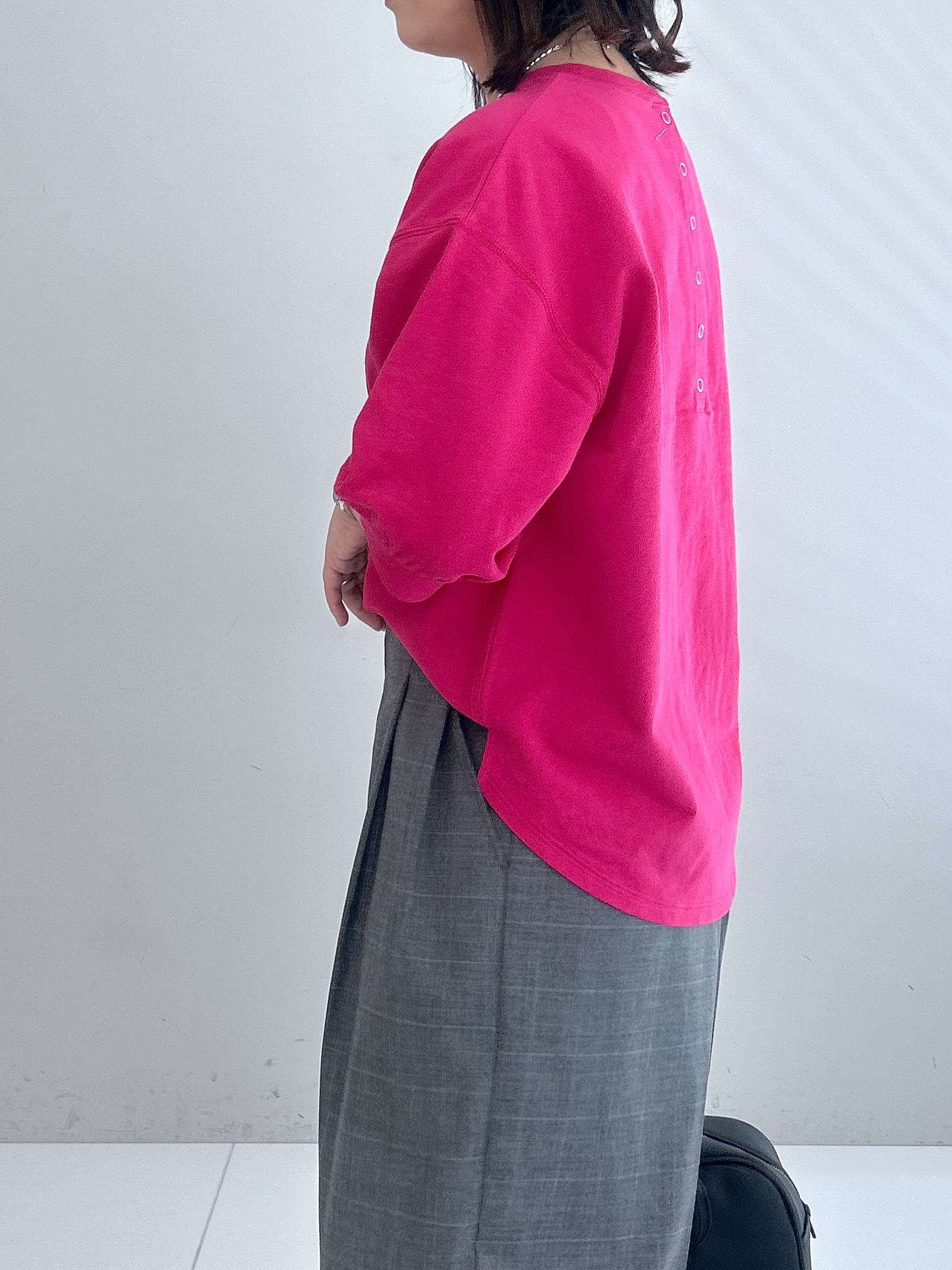 Hirokaさんの「Dessin｜【高レビュー/洗える/XS-L】バックヘンリーミニ裏毛 5分袖」を使ったコーディネート