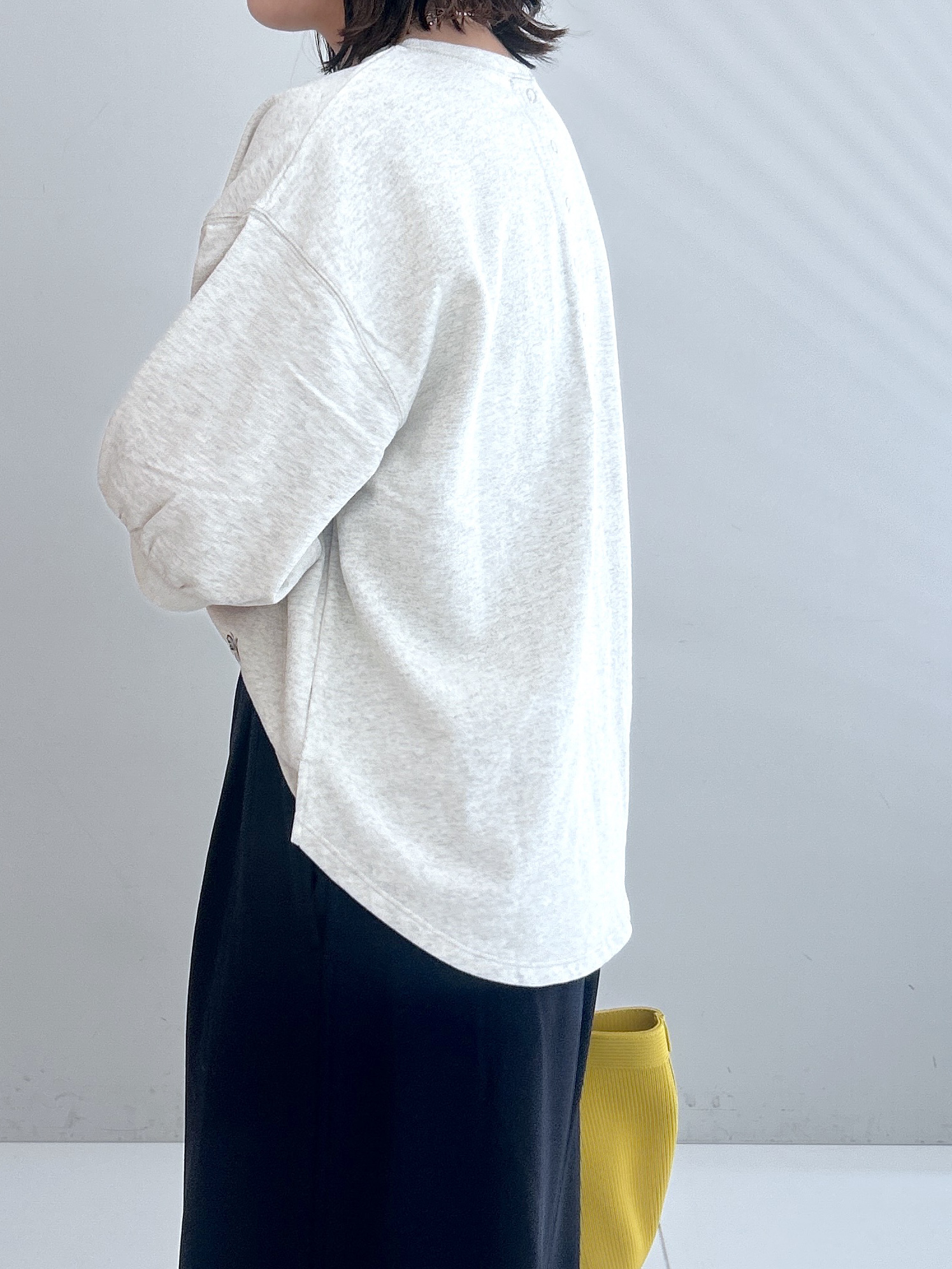 Hirokaさんの「Dessin｜【高レビュー/洗える/XS-L】バックヘンリーミニ裏毛 5分袖」を使ったコーディネート