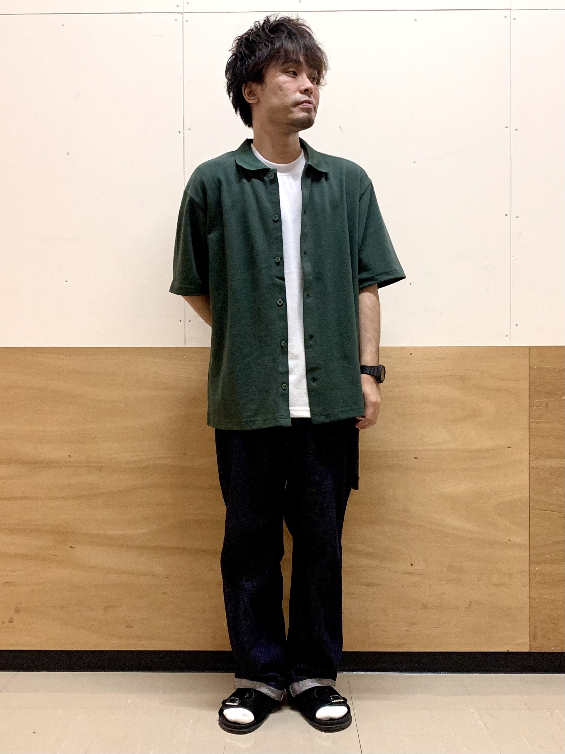 MATUさんの「THE SHOP TK｜【半袖シャツ＋インナー セットアイテム】カノコ半袖シャツ＆半袖Tシャツ」を使ったコーディネート