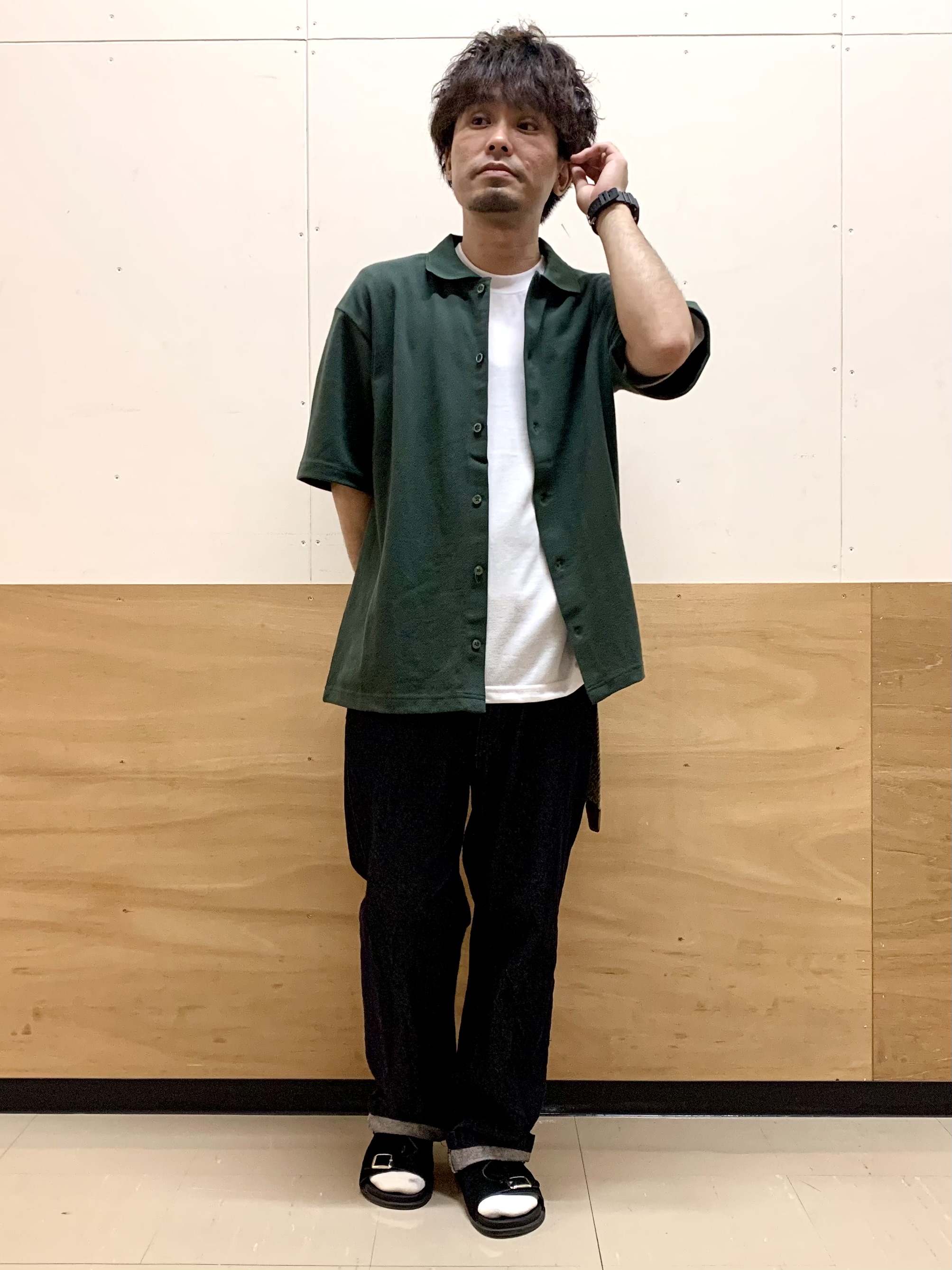 MATUさんの「THE SHOP TK｜【半袖シャツ＋インナー セットアイテム】カノコ半袖シャツ＆半袖Tシャツ」を使ったコーディネート