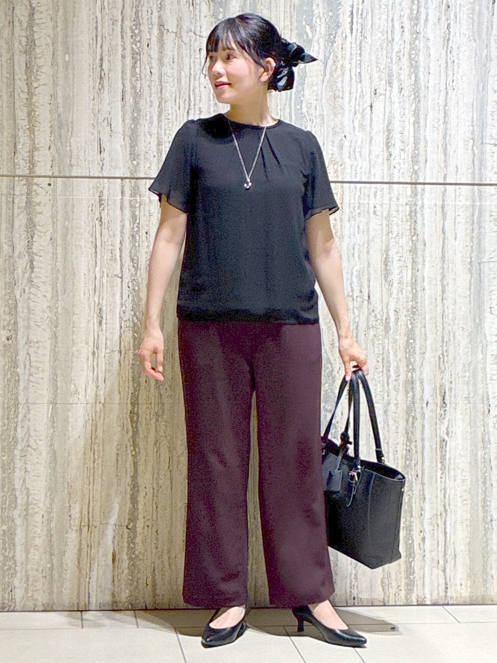  beni_gingerさんの「Reflect｜【S-4Lサイズ/UVカット／接触冷感】シフォンジャージブラウス」を使ったコーディネート