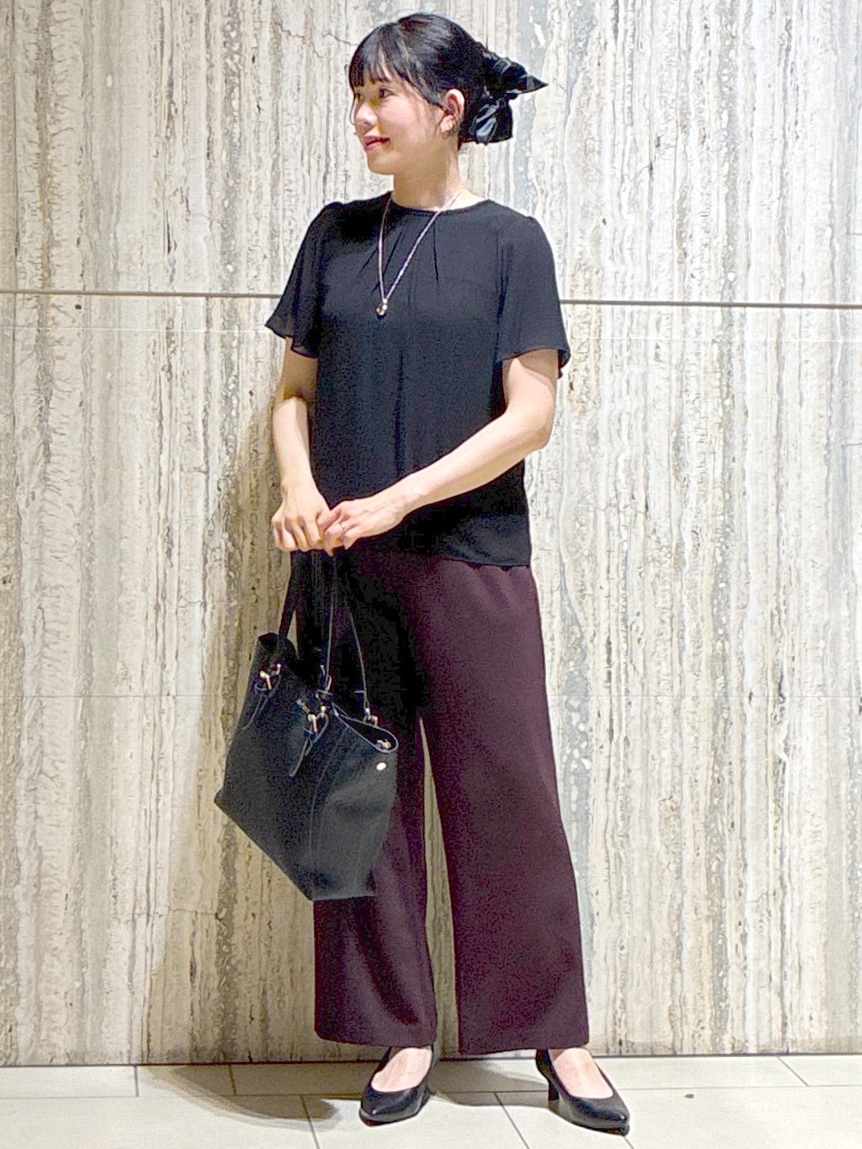  beni_gingerさんの「Reflect｜【S-4Lサイズ/UVカット／接触冷感】シフォンジャージブラウス」を使ったコーディネート