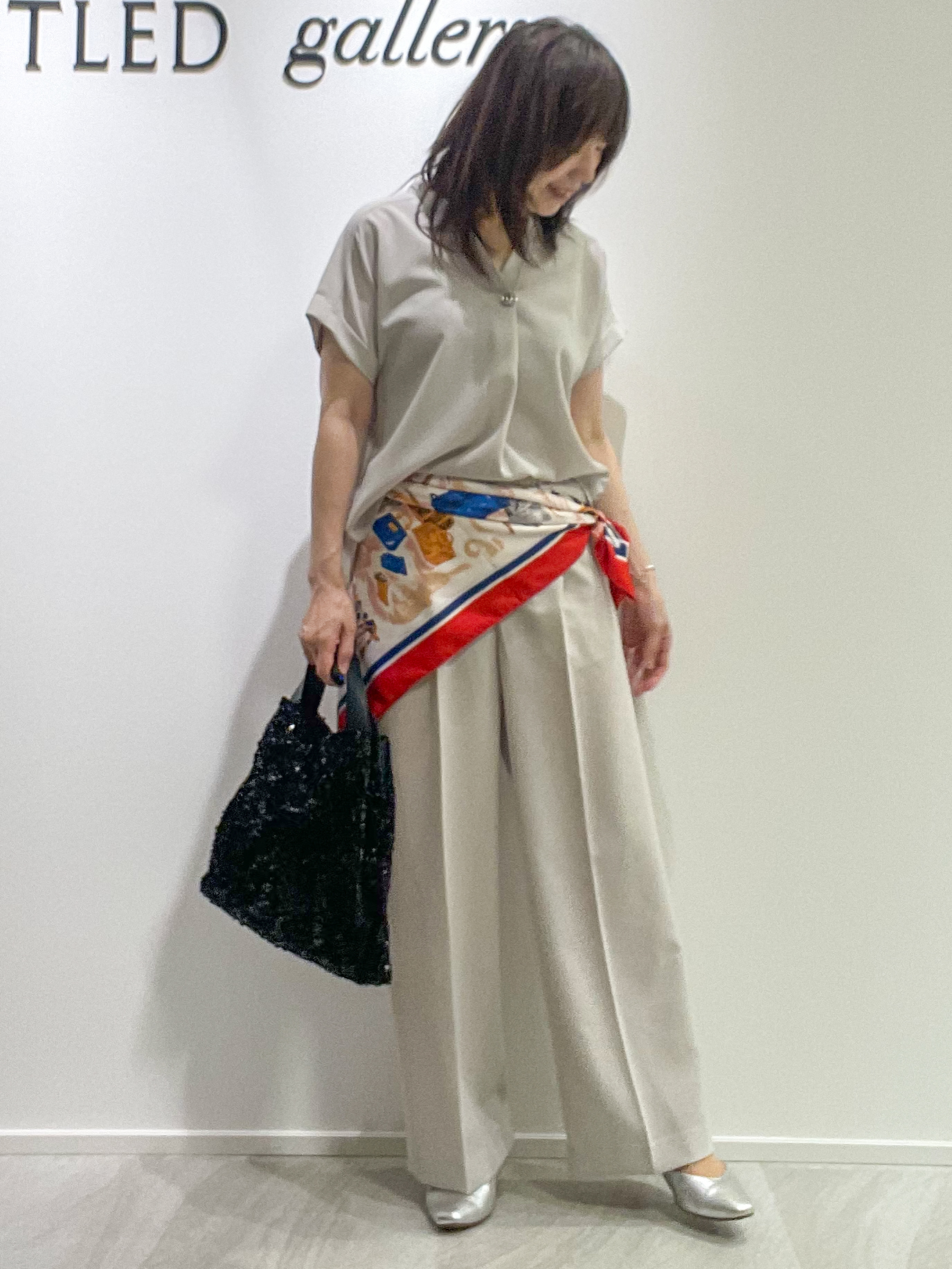 めいさんの「UNTITLED｜【セットアップ可/UVカット】エアリークールブラウス」を使ったコーディネート