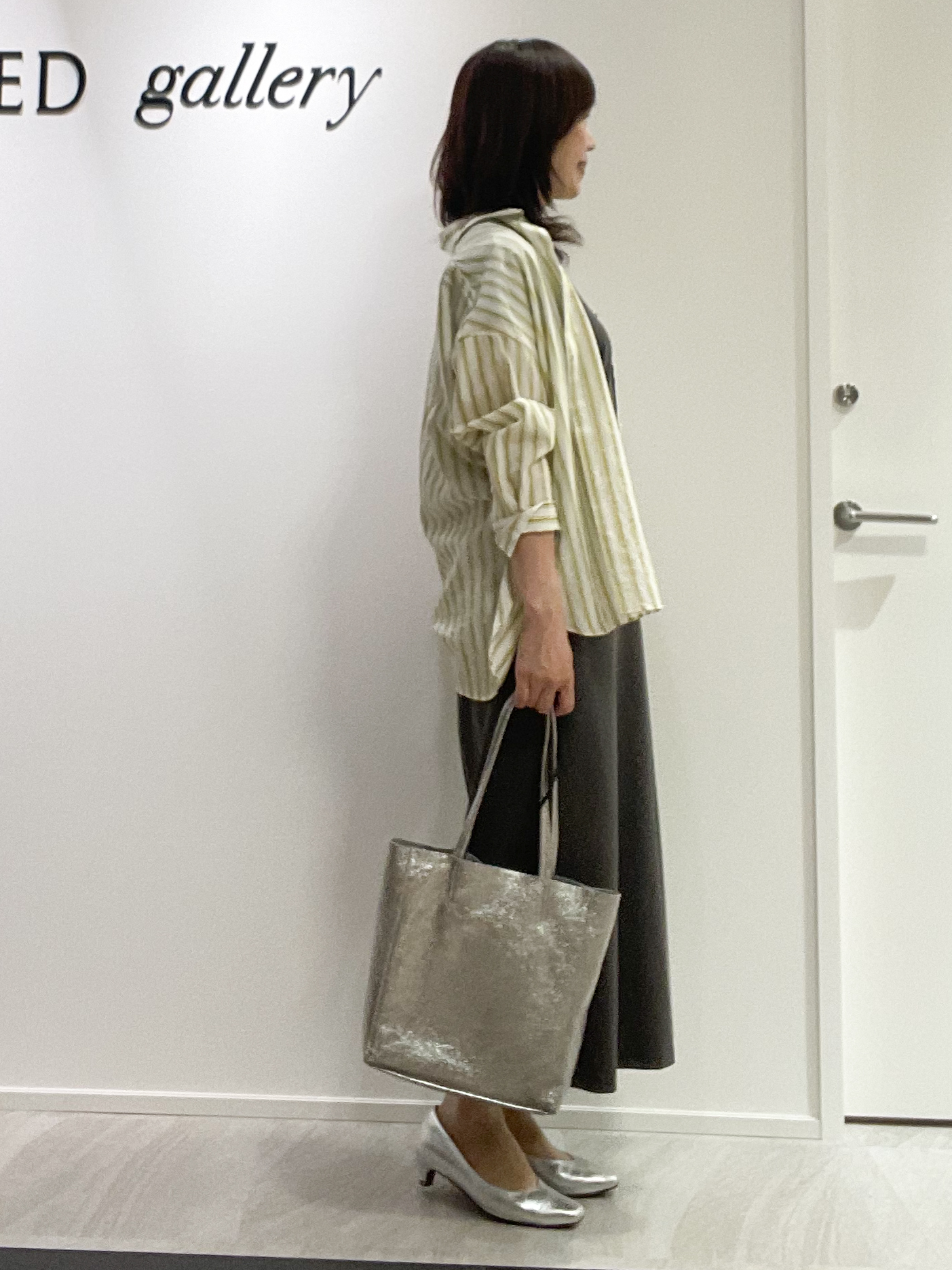 めいさんの「UNTITLED｜【秋映え/羽織り】ストライプシャツ」を使ったコーディネート