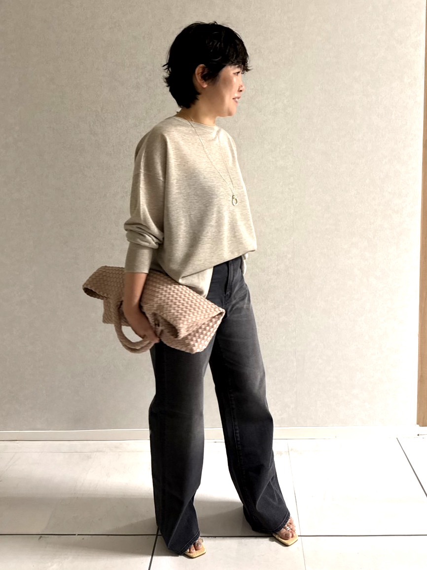 かなこさんの「UNTITLED｜【アンサンブル可/秋羽織り/シアー】前後2WAYカーディガン」を使ったコーディネート