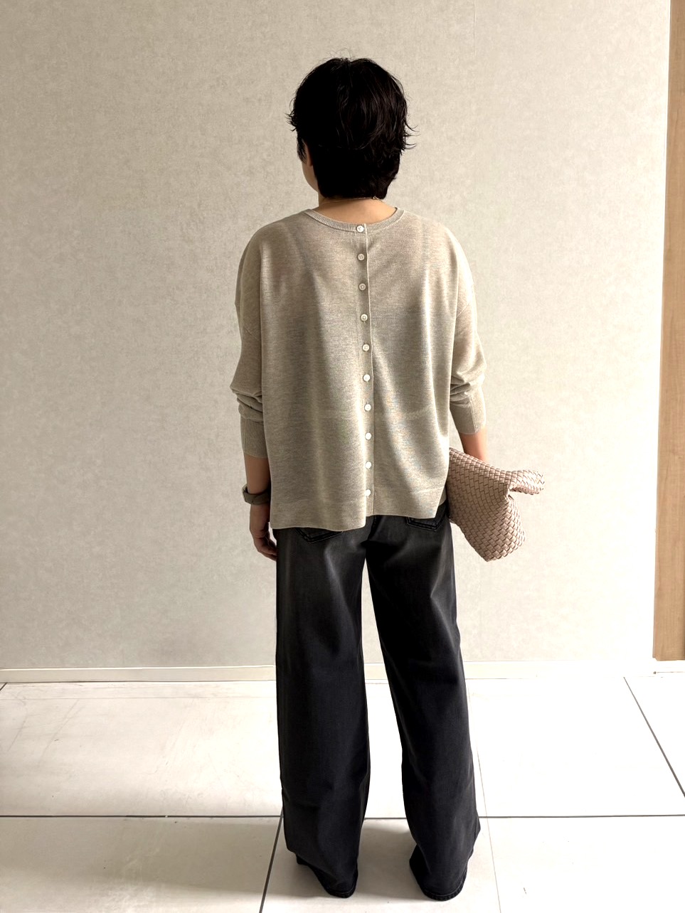 かなこさんの「UNTITLED｜【アンサンブル可/秋羽織り/シアー】前後2WAYカーディガン」を使ったコーディネート