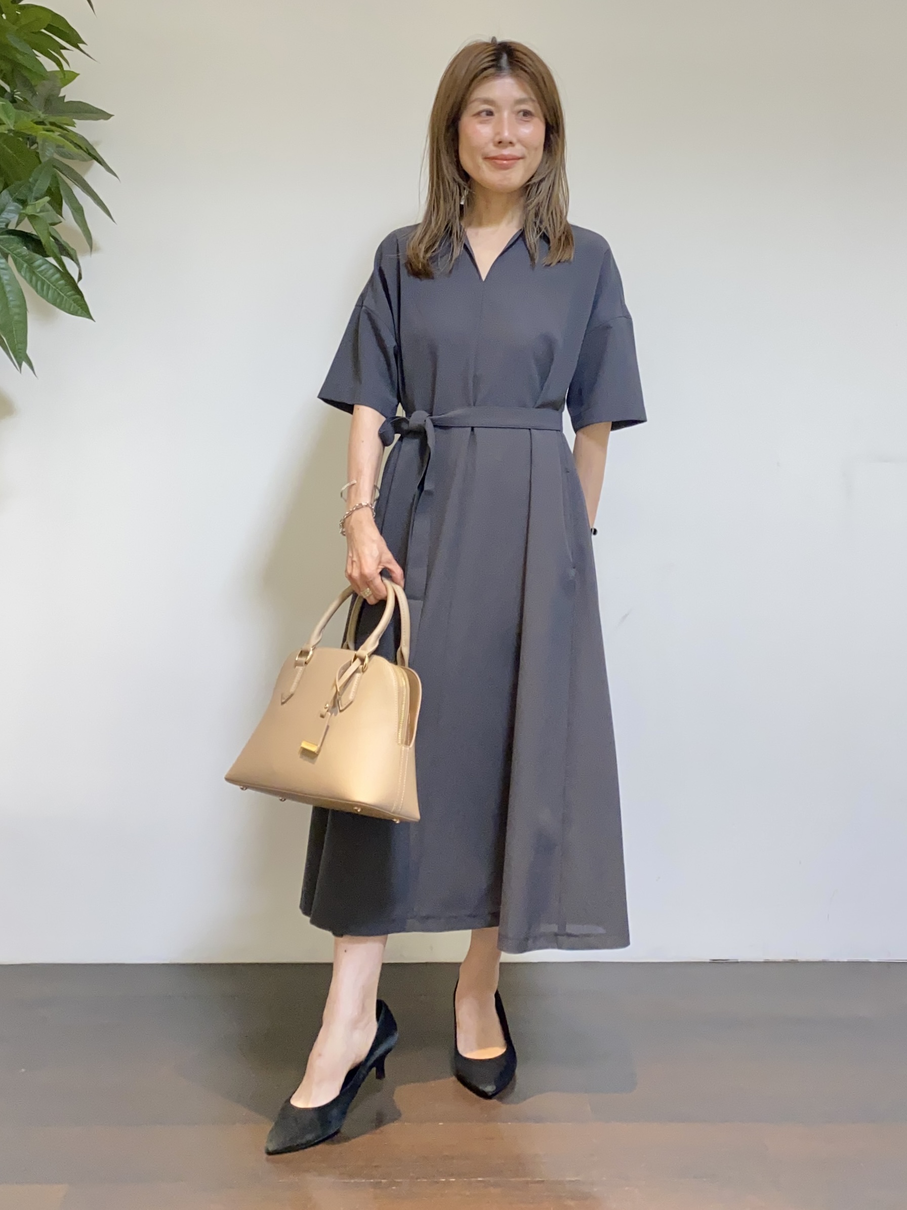 tomoさんの「UNTITLED｜【アンサンブル可能/秋羽織り】コンパクトニットカーディガン」を使ったコーディネート