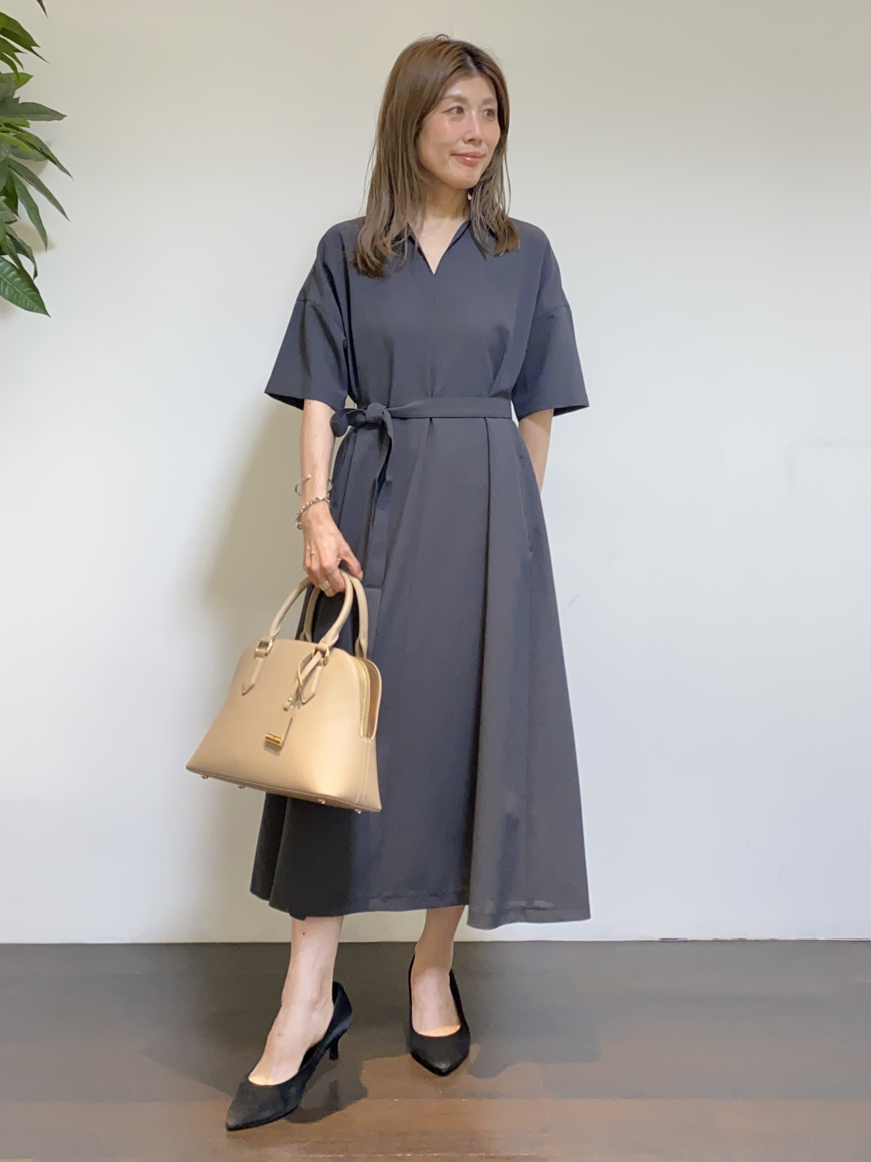 tomoさんの「UNTITLED｜【アンサンブル可能/秋羽織り】コンパクトニットカーディガン」を使ったコーディネート