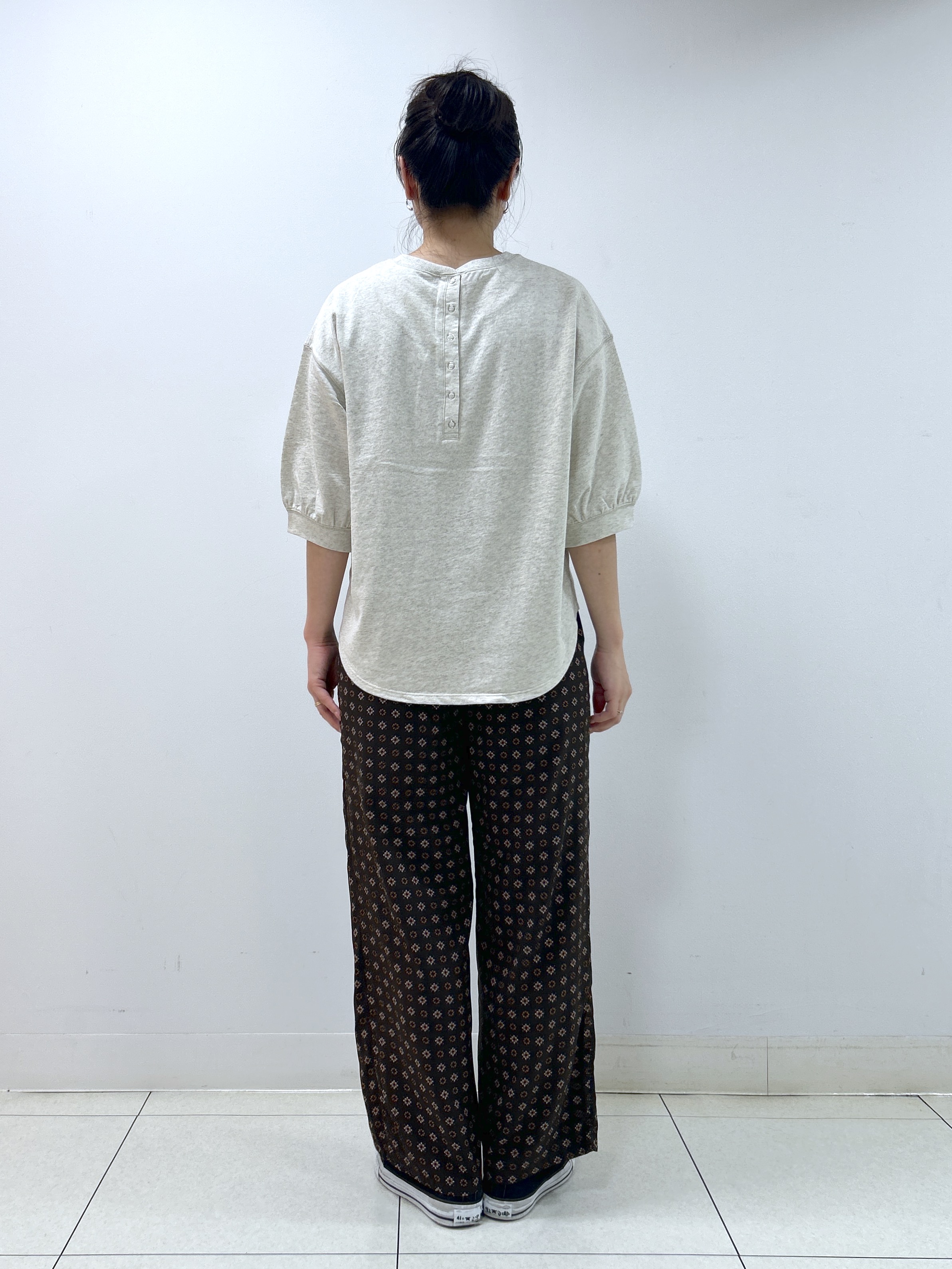 Kaiさんの「Dessin｜【高レビュー/洗える/XS-L】バックヘンリーミニ裏毛 5分袖」を使ったコーディネート