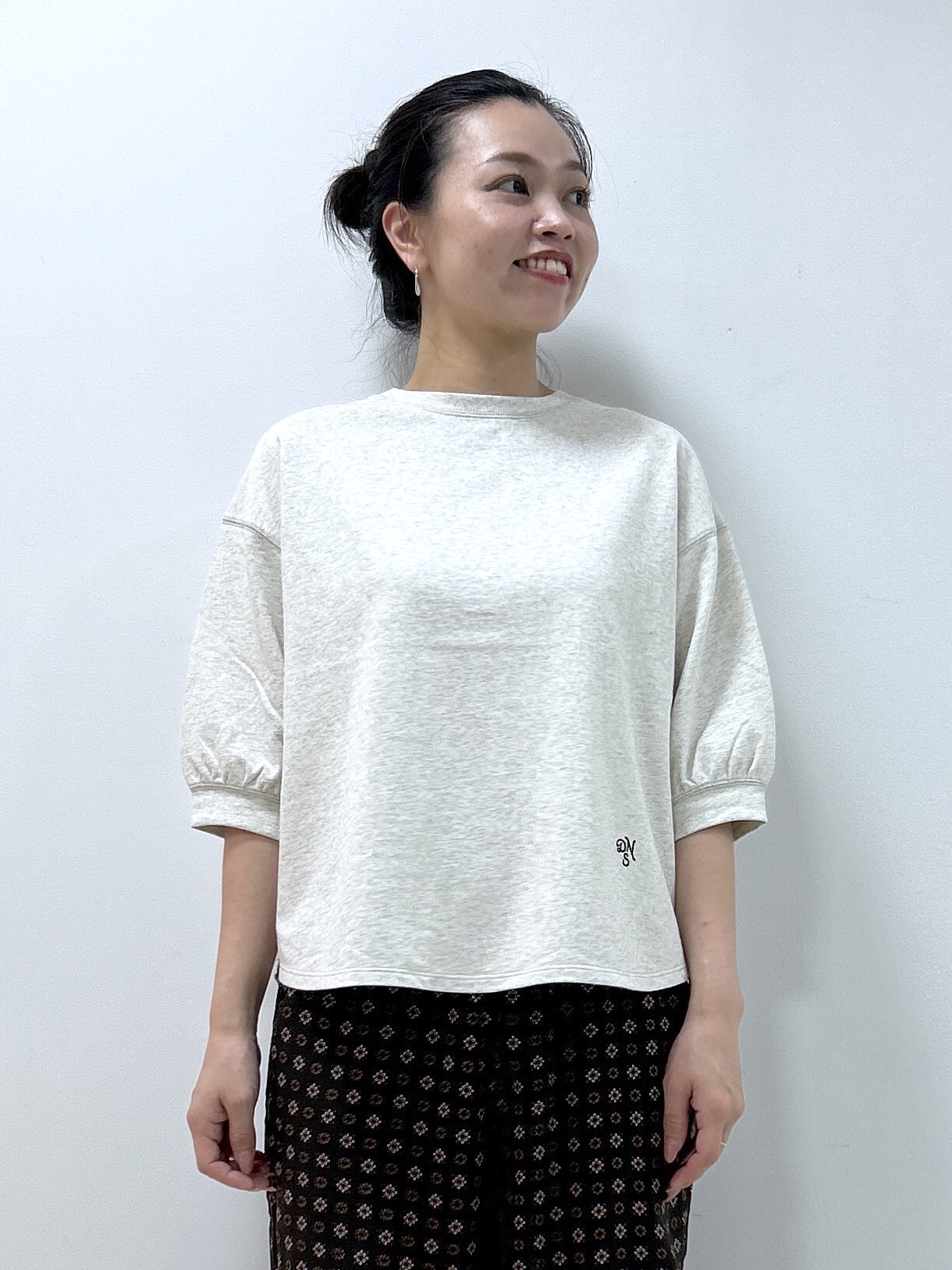Kaiさんの「Dessin｜【高レビュー/洗える/XS-L】バックヘンリーミニ裏毛 5分袖」を使ったコーディネート