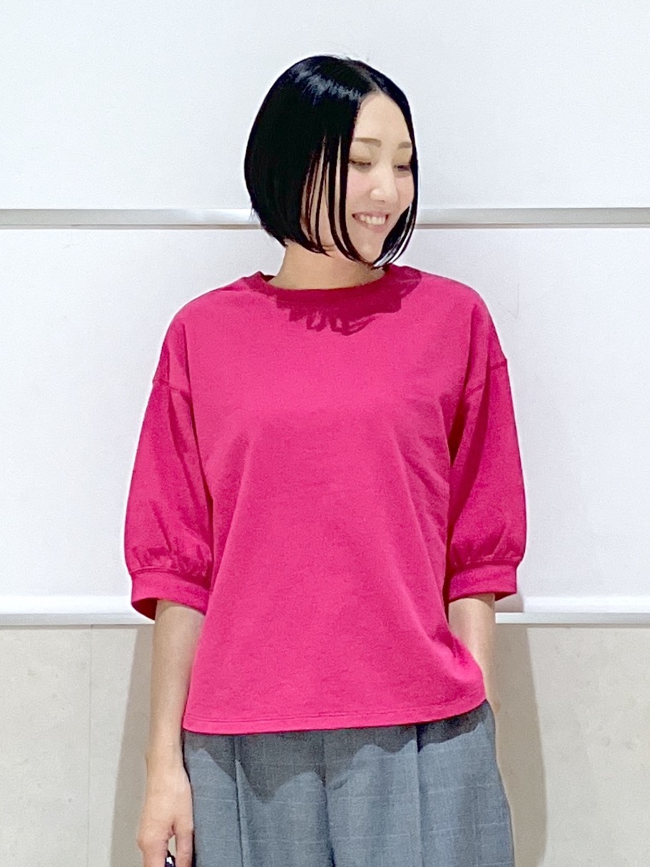 eriko さんの「Dessin｜バックヘンリーカットソー5分袖」を使ったコーディネート