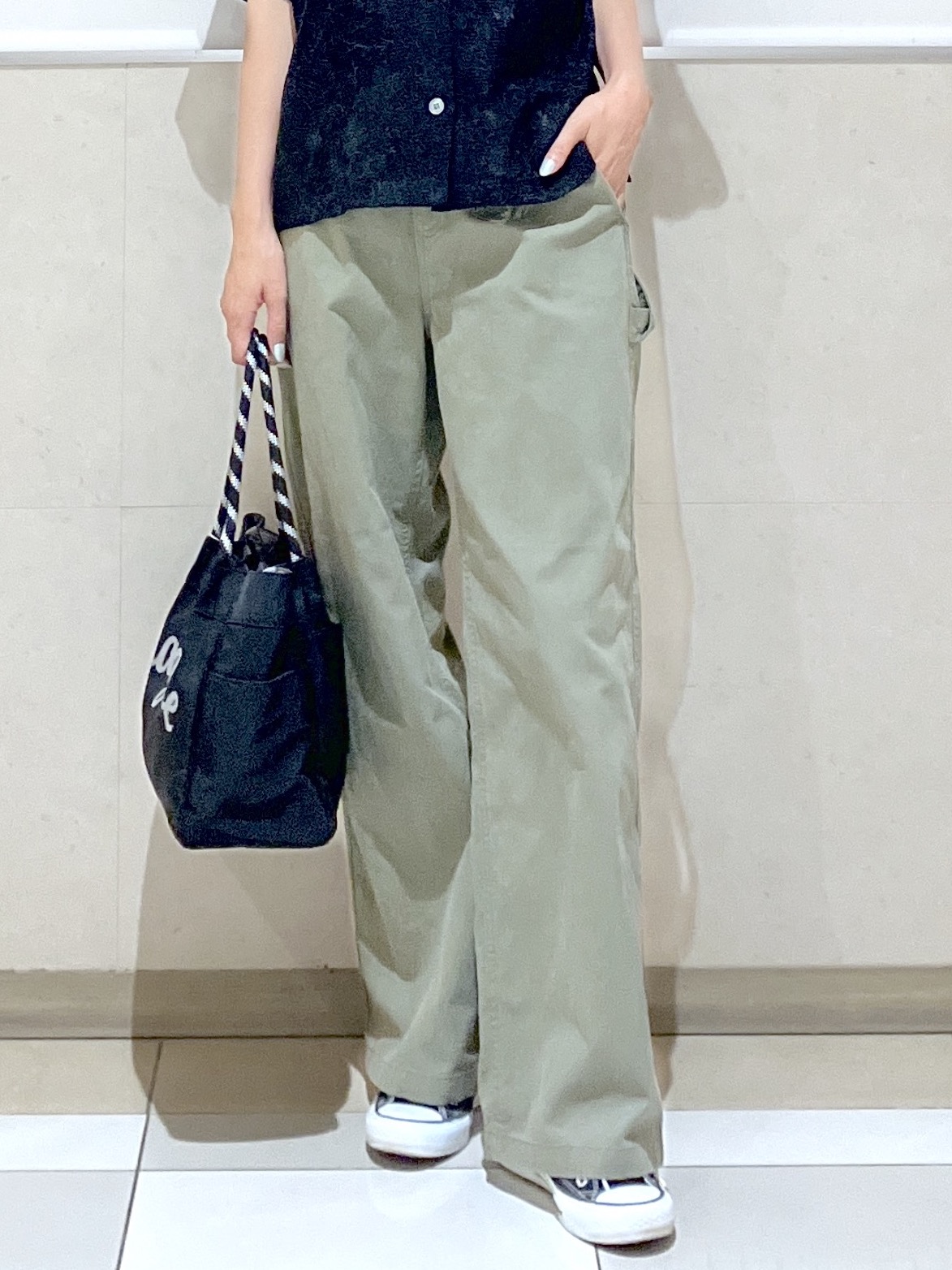 eriko さんの「Dessin｜カラミレース 開襟シャツ」を使ったコーディネート