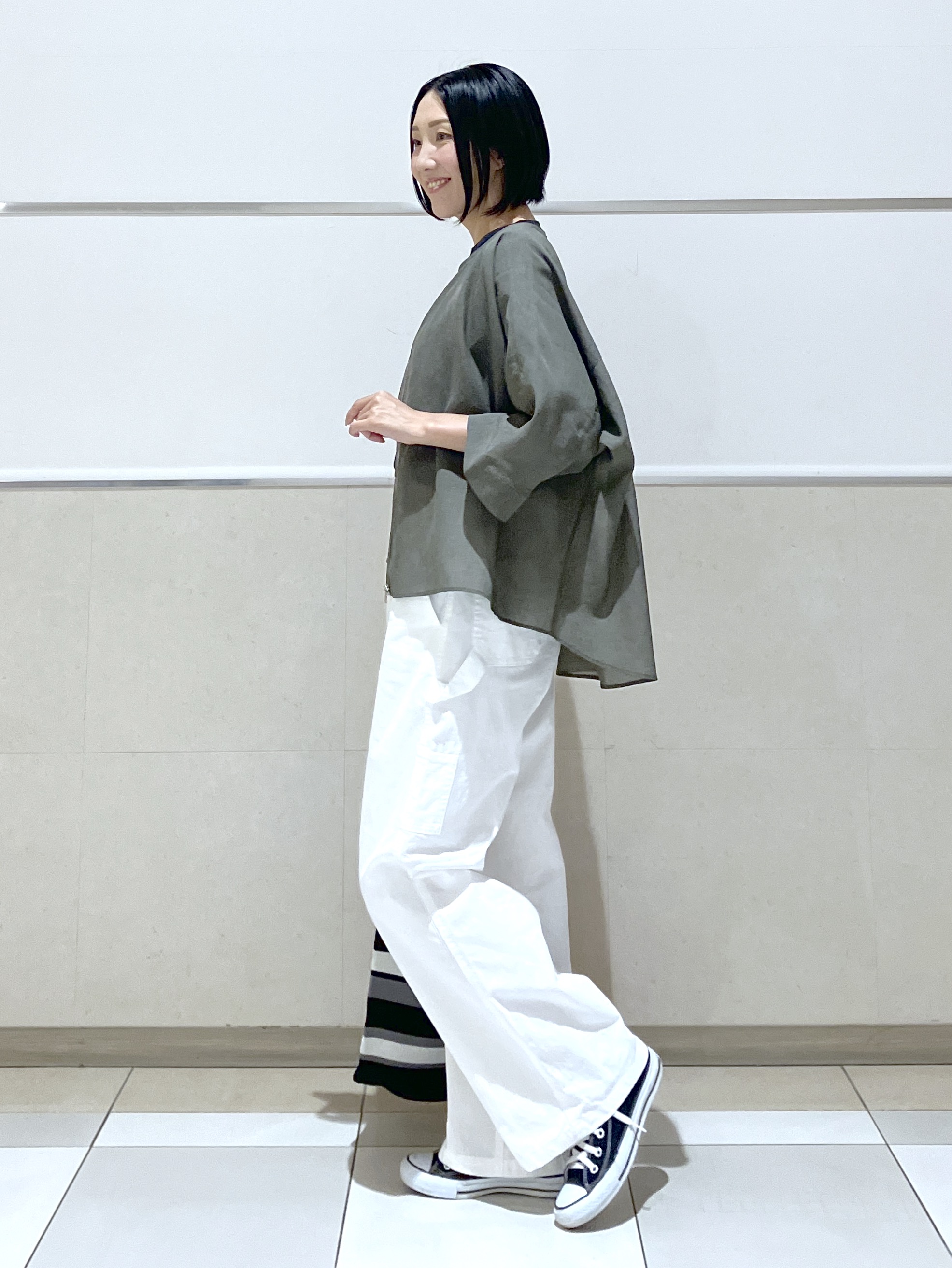 eriko さんの「Dessin｜UMAO&times;Dessinコラボ プリントキャットフェイスT」を使ったコーディネート