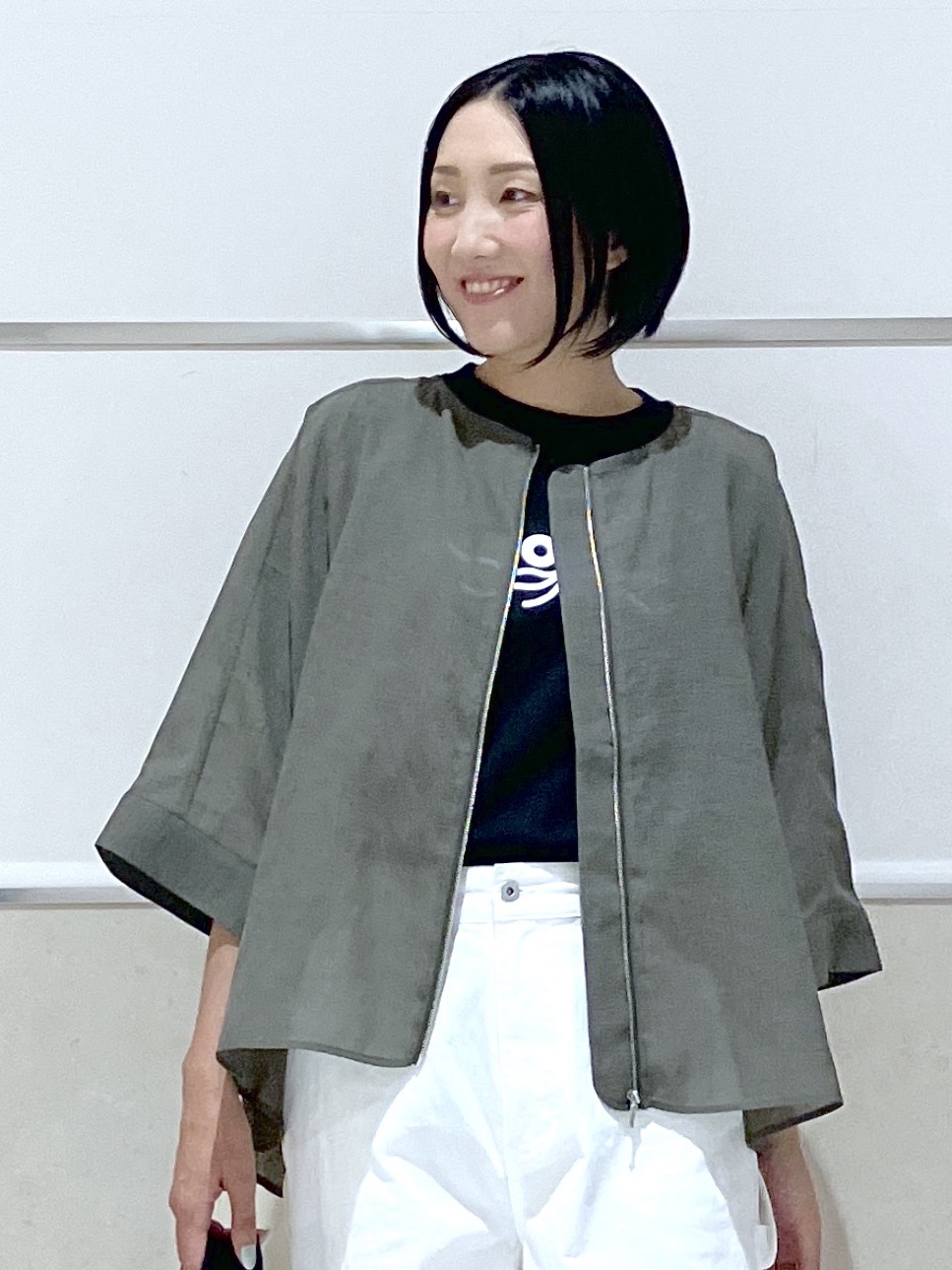 eriko さんの「Dessin｜UMAO&times;Dessinコラボ プリントキャットフェイスT」を使ったコーディネート