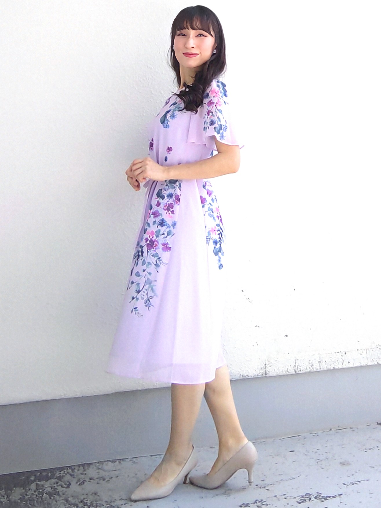 keinaさんの「SunaUna｜【手洗い可／日本製】多色花柄プリントワンピース」を使ったコーディネート